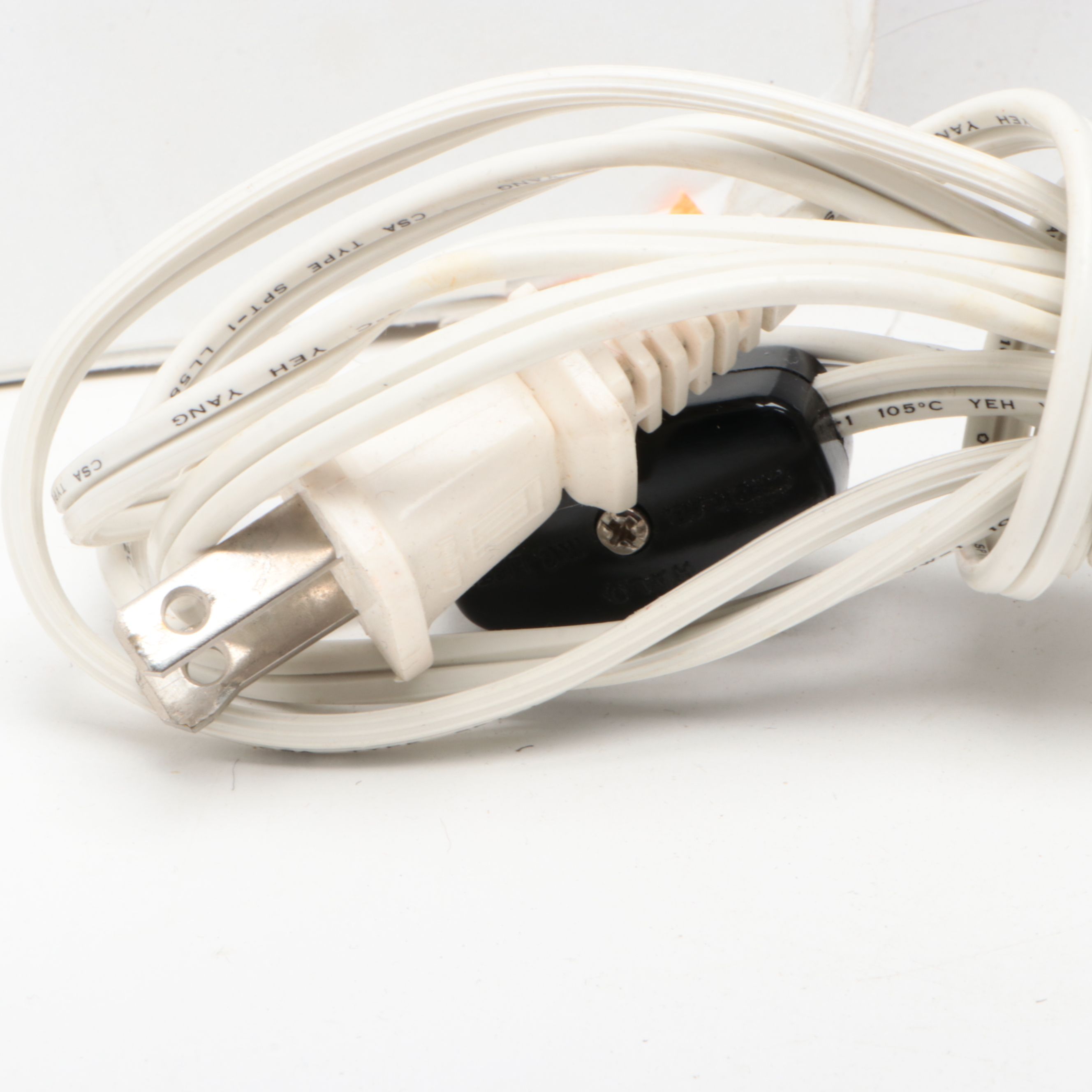 Airplane Desk Lamp with East Asian Ceramic Figurines, Mid to Late 20th Century