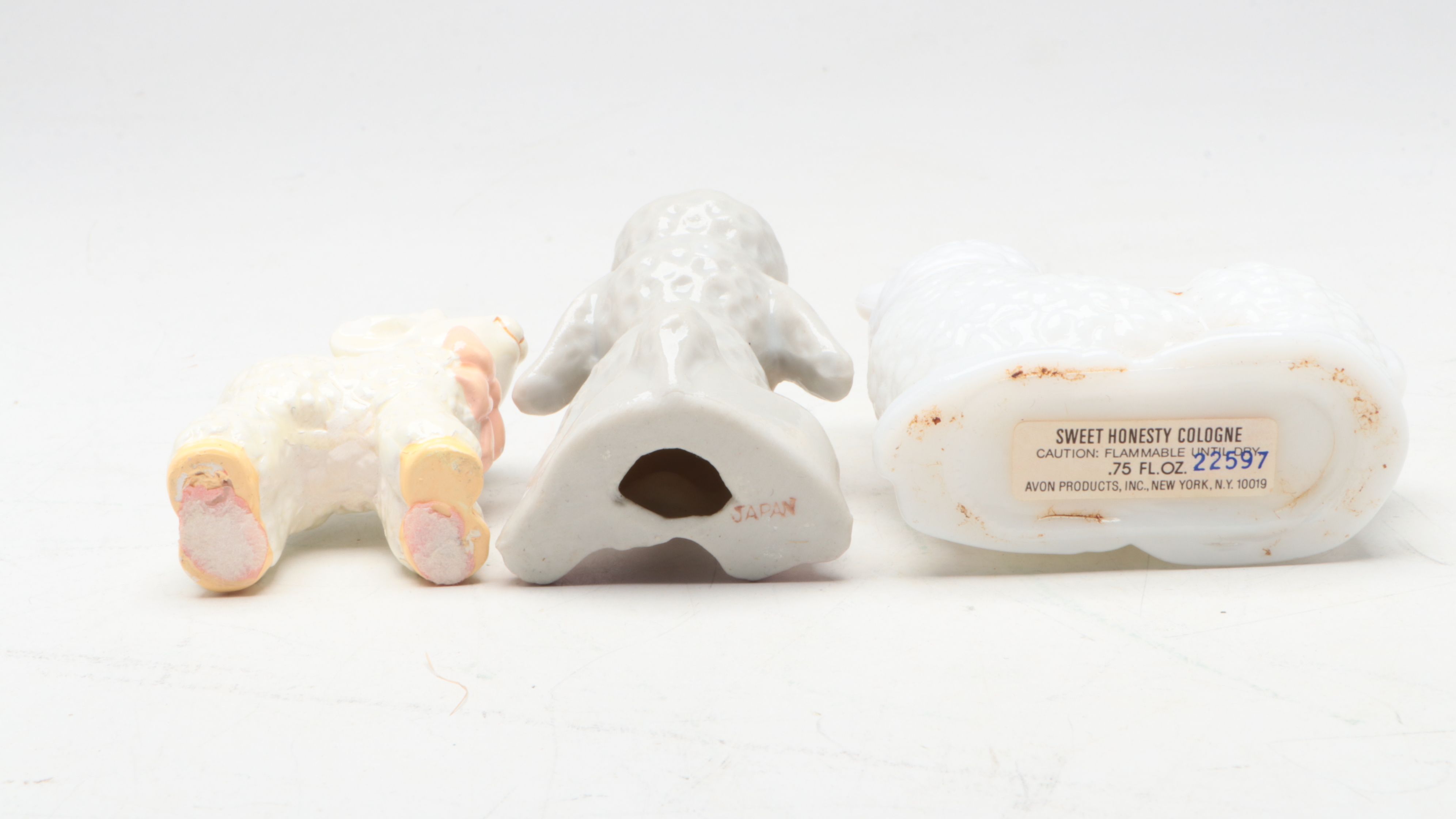 Airplane Desk Lamp with East Asian Ceramic Figurines, Mid to Late 20th Century