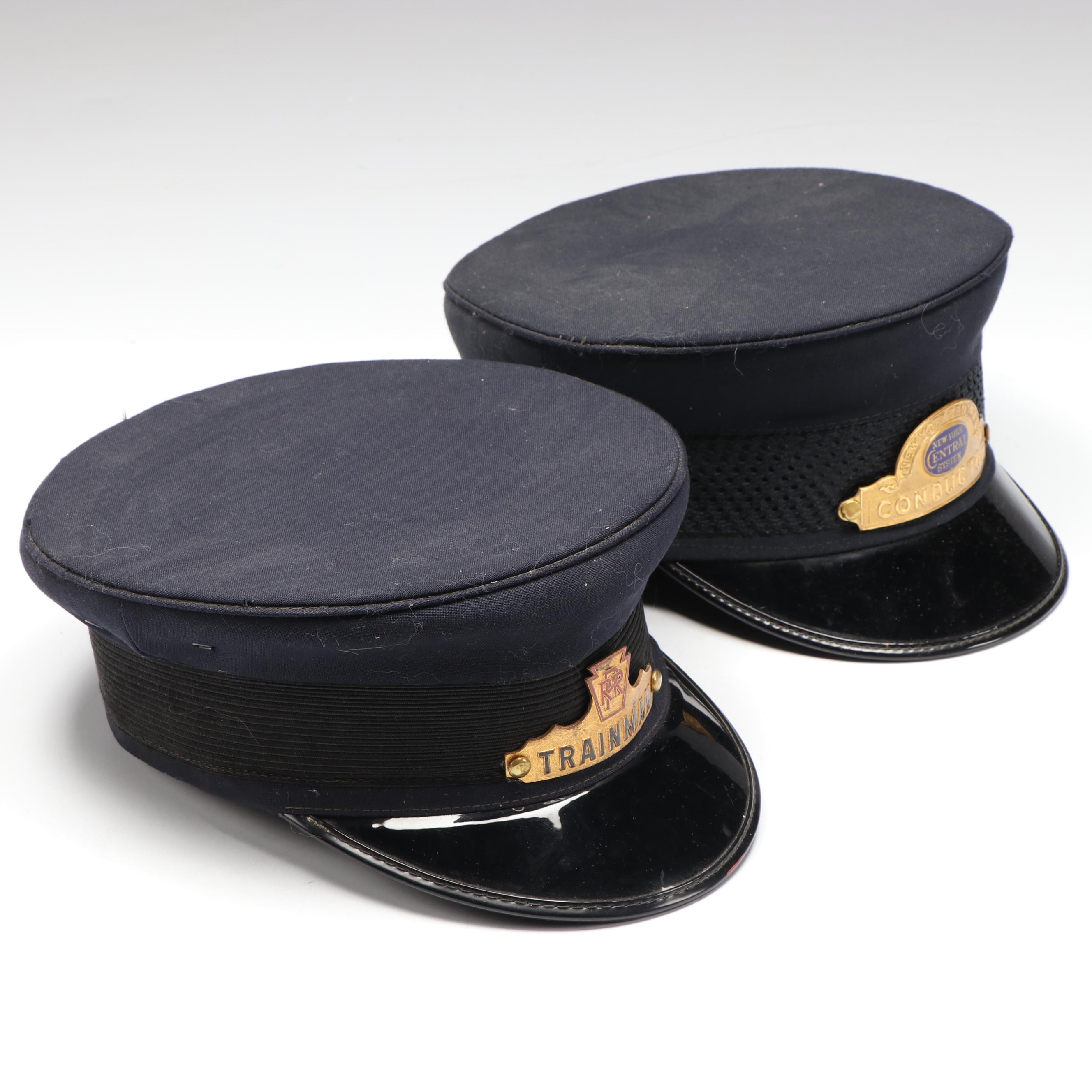 M. H. Grossman Pennsylvania and New York Central Train Conductor Hats