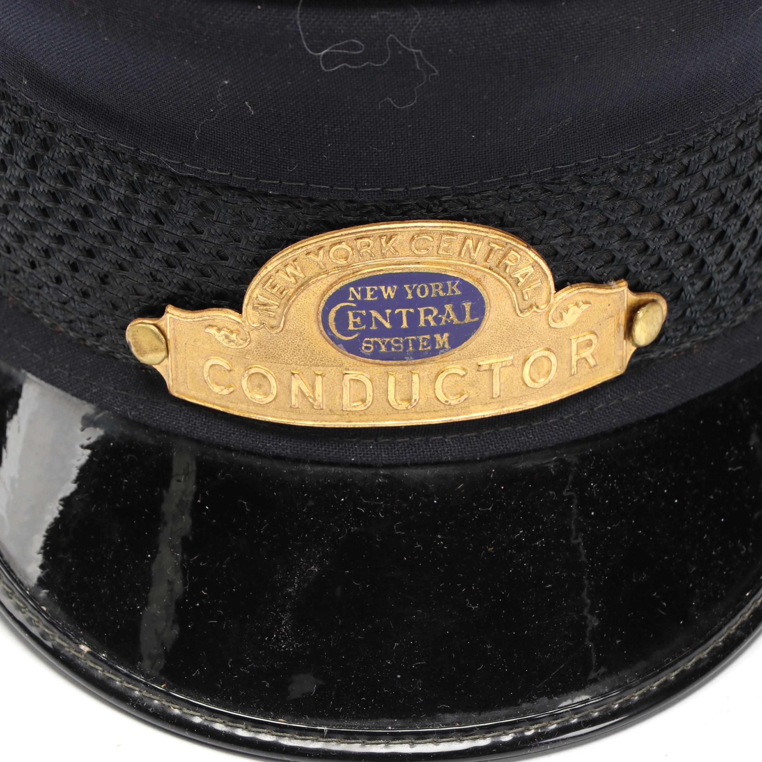 M. H. Grossman Pennsylvania and New York Central Train Conductor Hats
