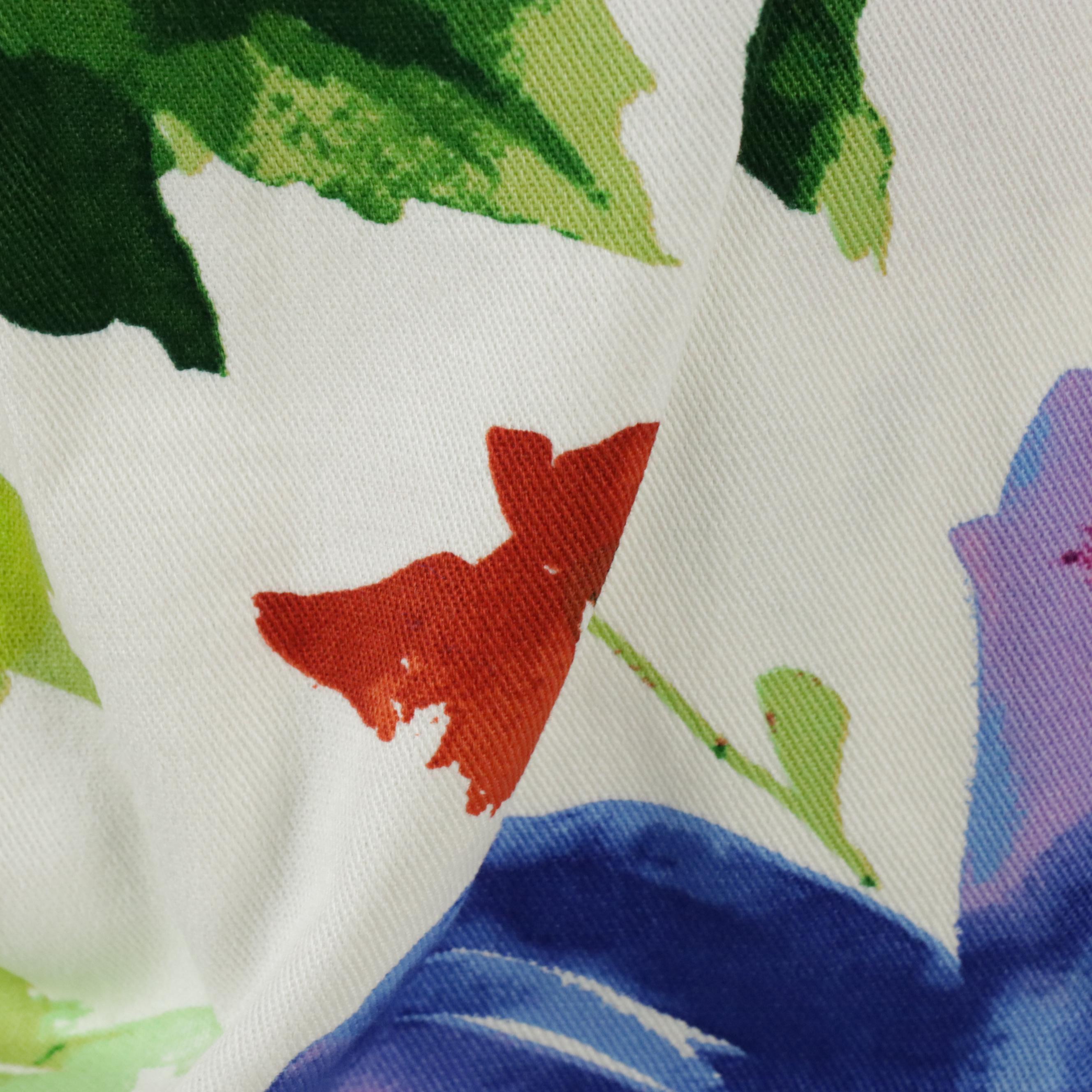 Dolce & Gabbana Floral Print Pant in Stretch Cotton with Tag