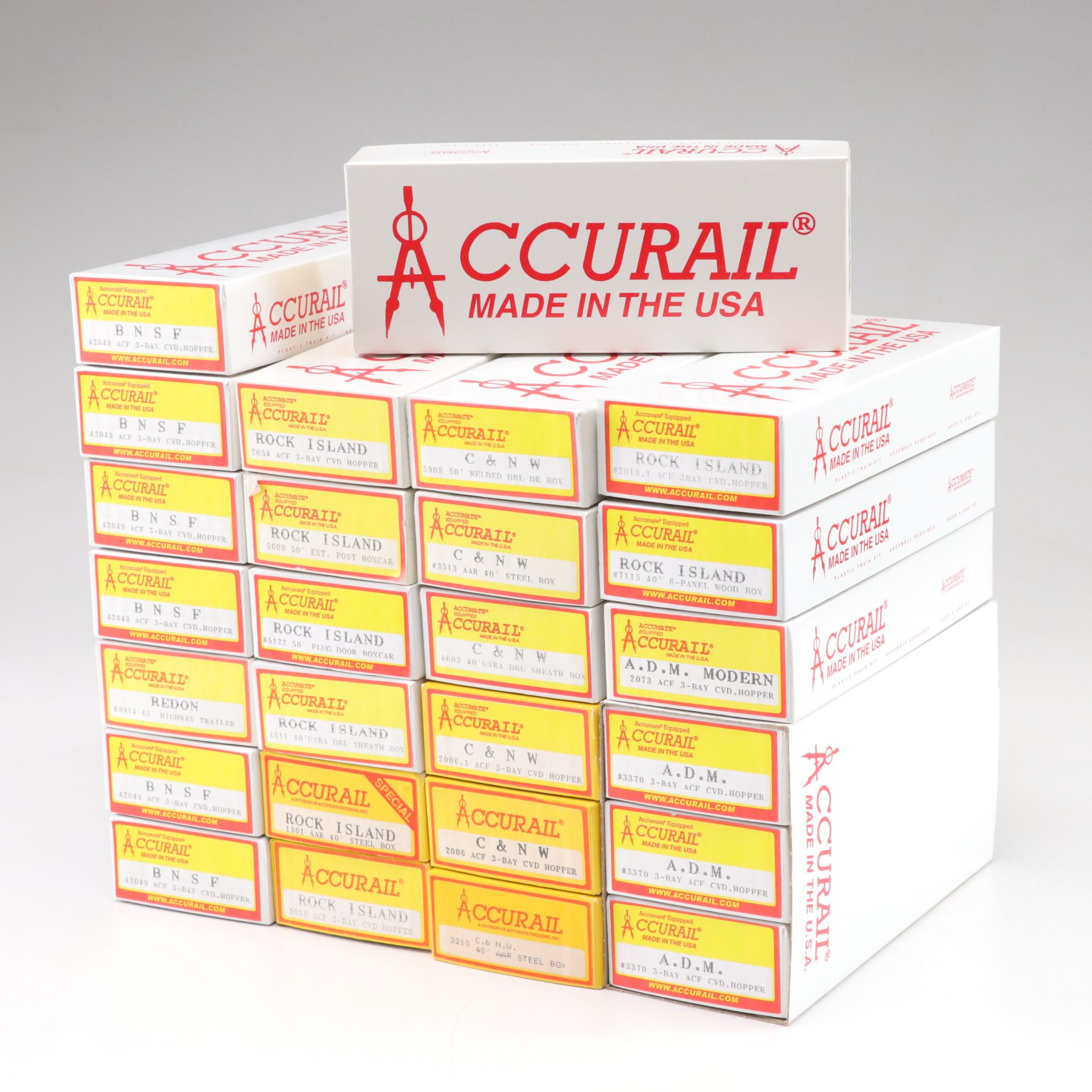 Accurail HO Scale Rock Island, BNSF & Other Model Train Kits