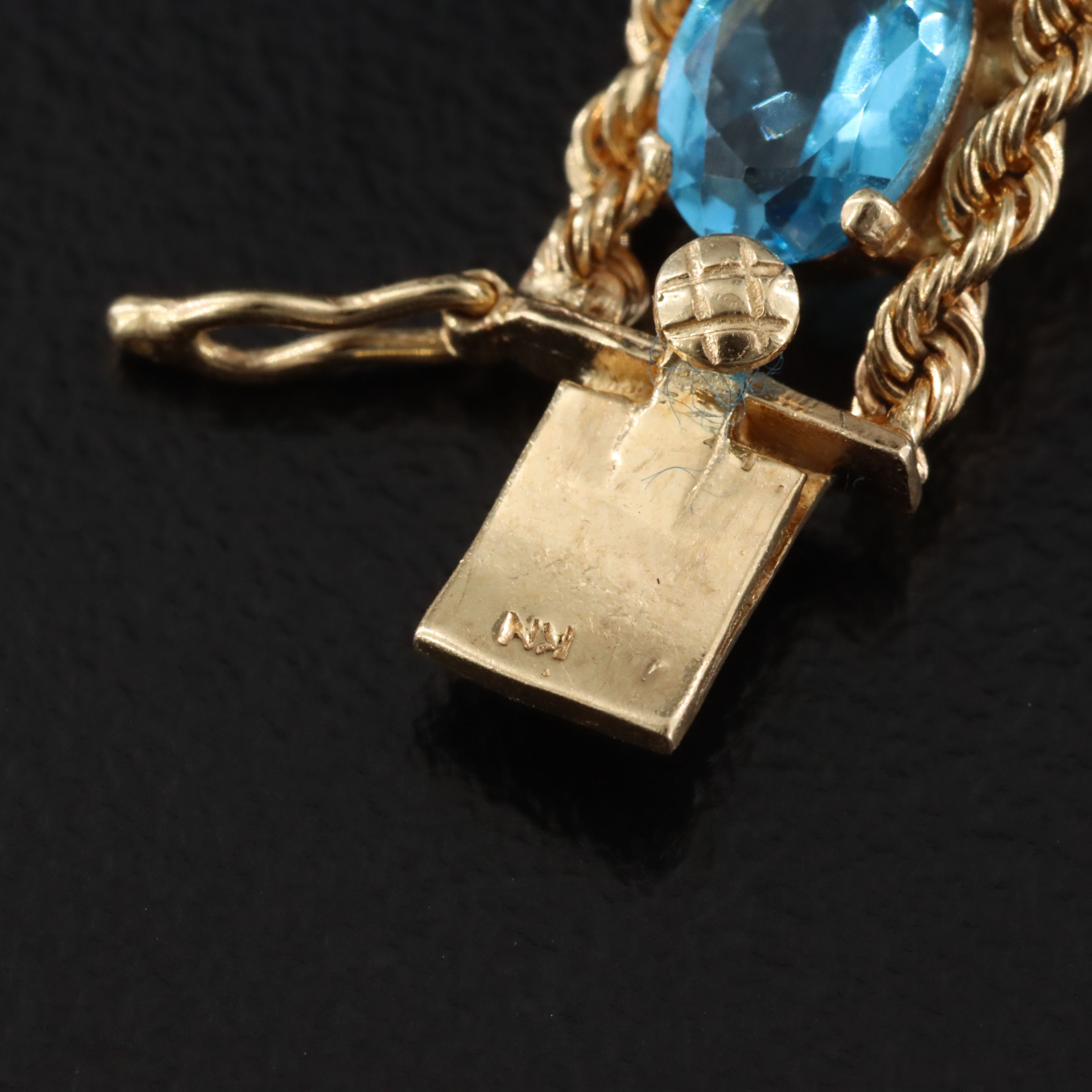 14K Topaz Tennis Bracelet