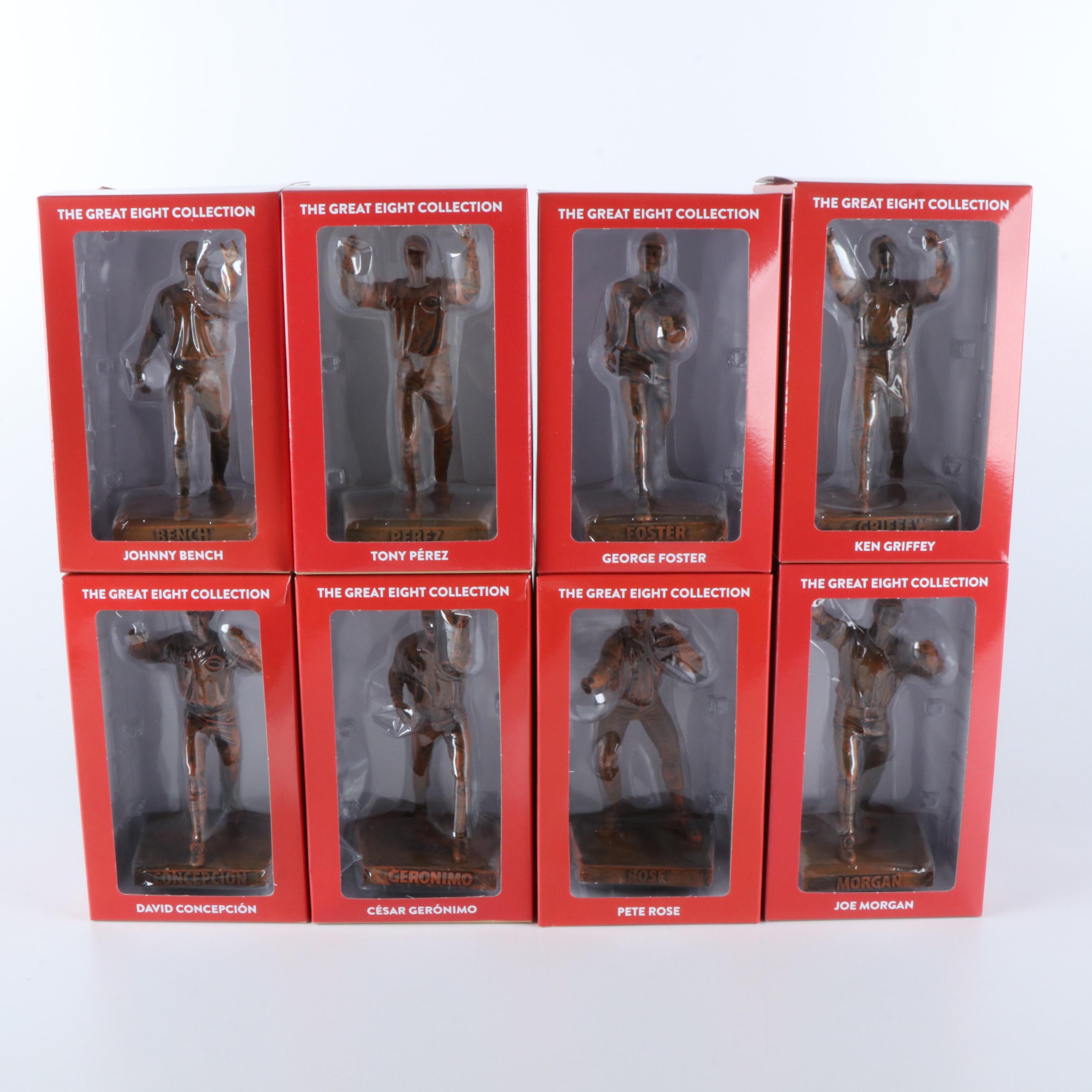 "The Great Eight" 50th Anniversary Cincinnati Reds Complete Replica Statue Set