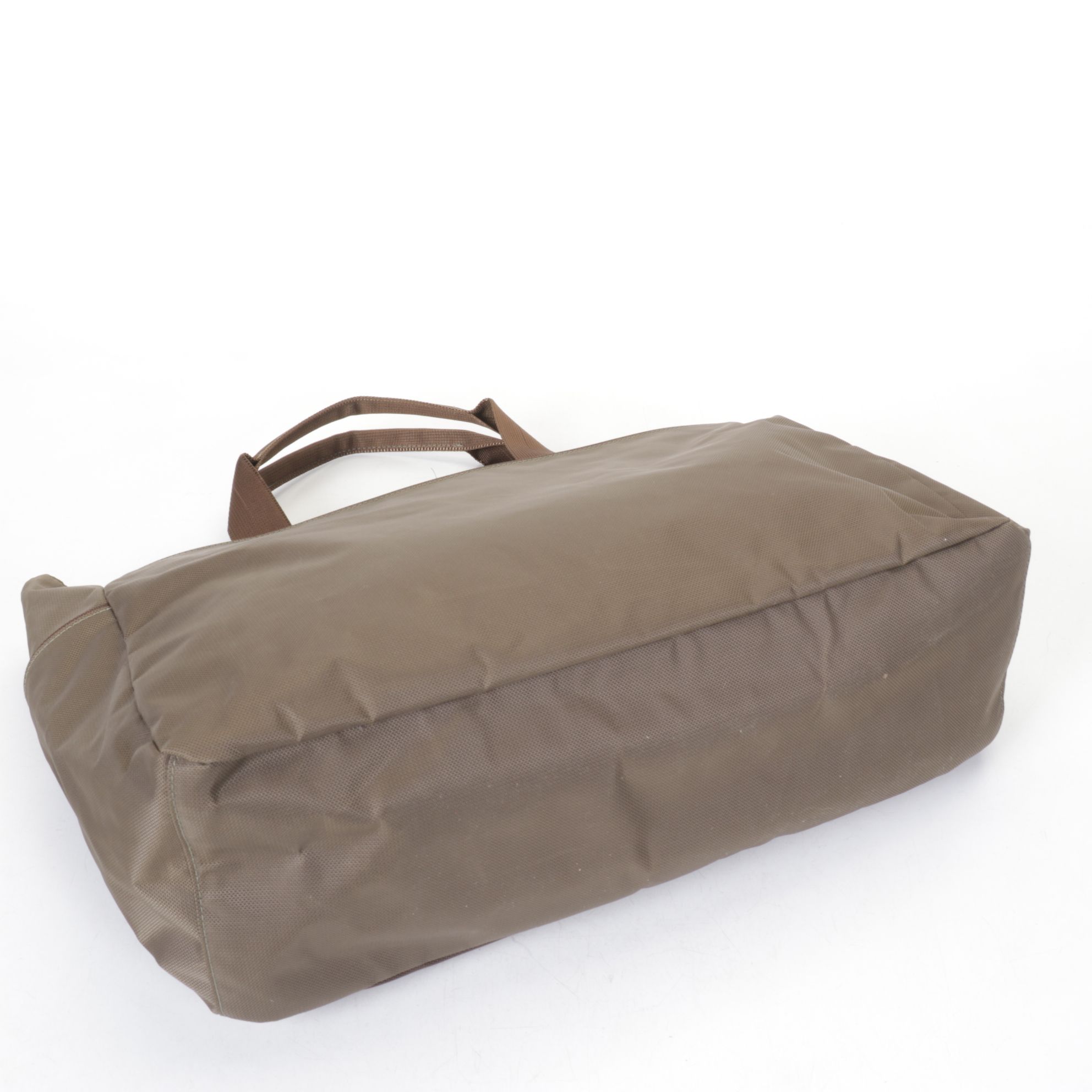 Tumi T-Tech Army Green Nylon Tote with Mandarina Duck Blue Zip Tote