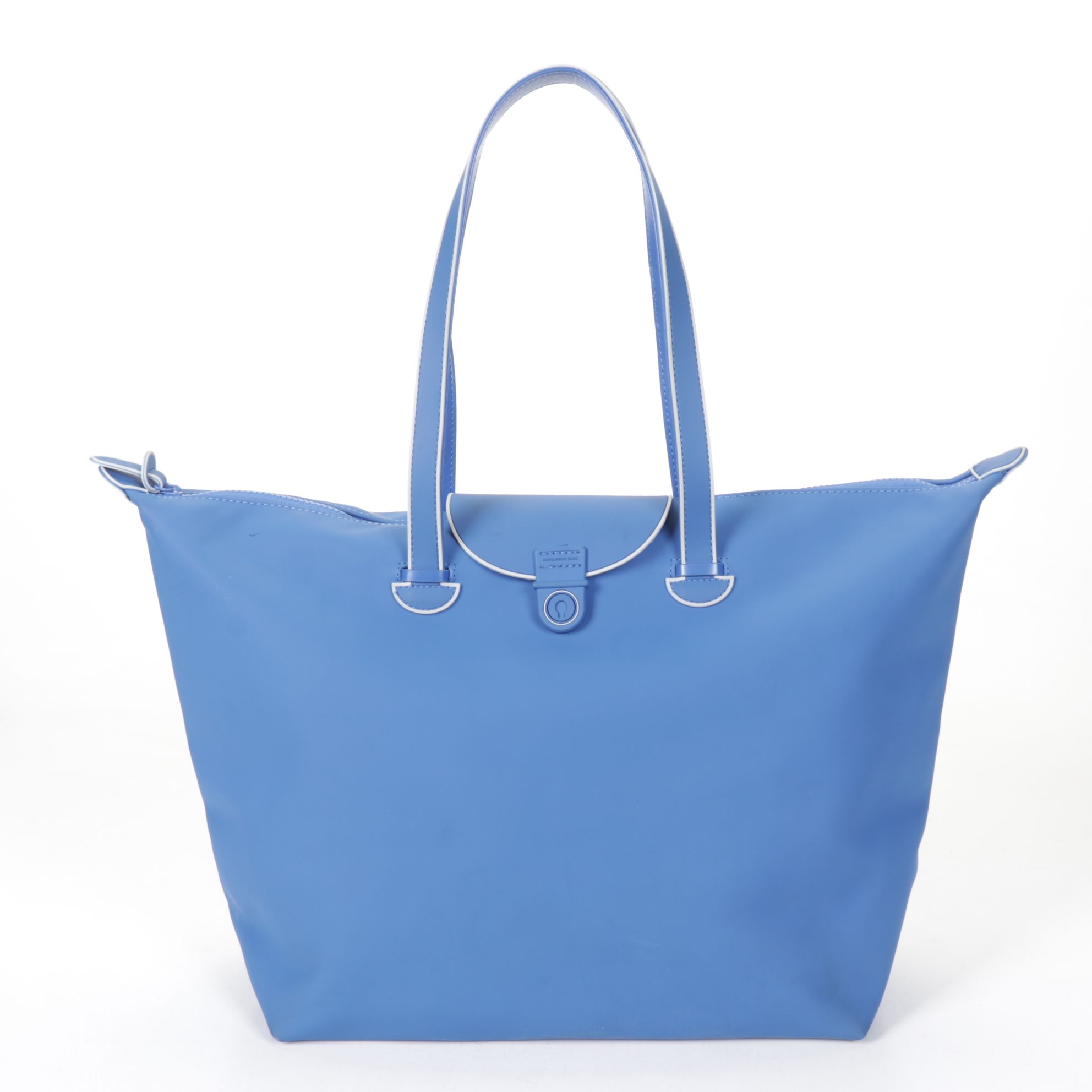 Tumi T-Tech Army Green Nylon Tote with Mandarina Duck Blue Zip Tote