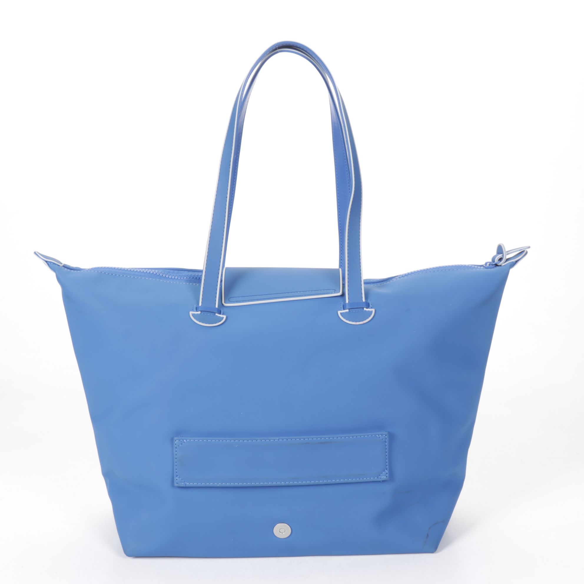 Tumi T-Tech Army Green Nylon Tote with Mandarina Duck Blue Zip Tote