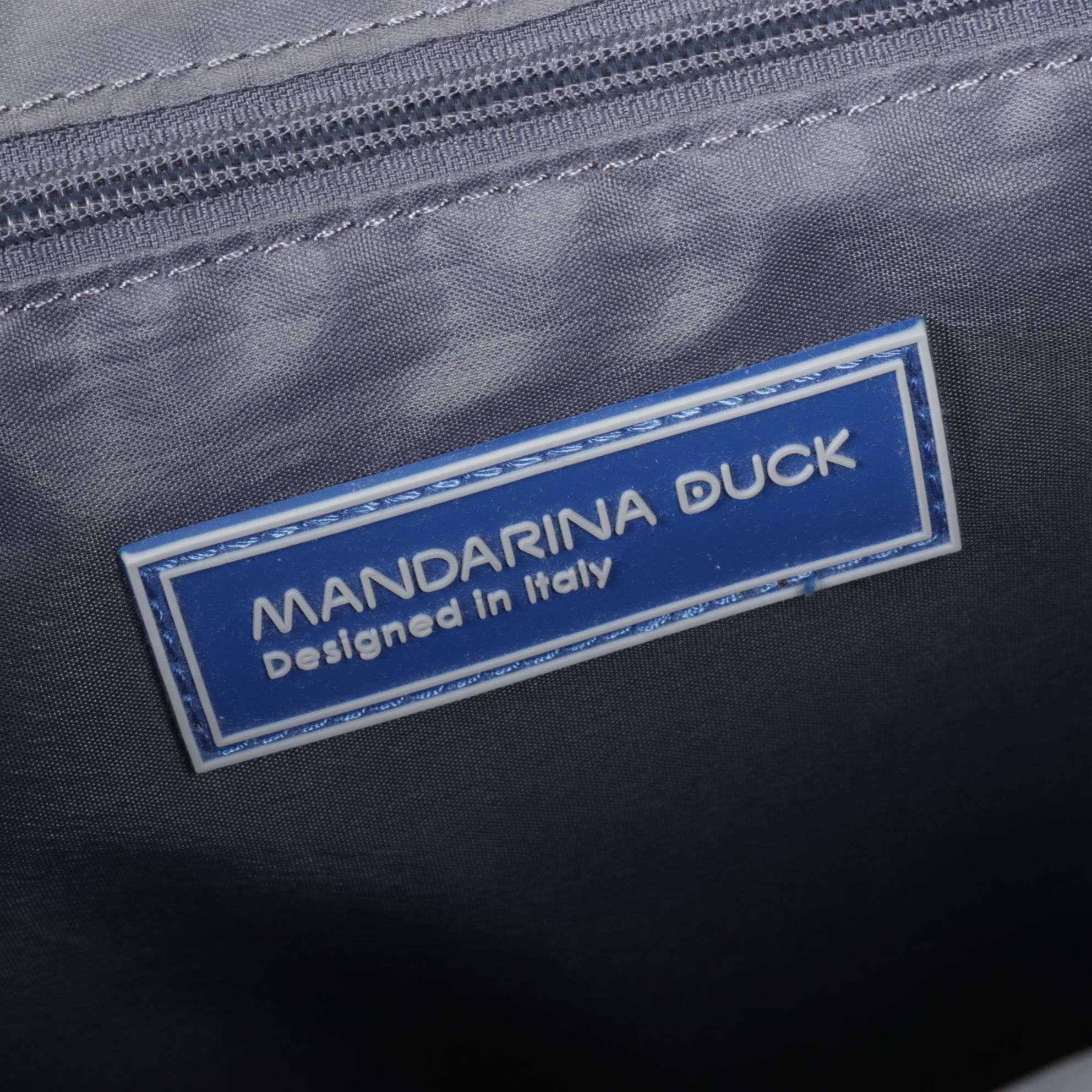 Tumi T-Tech Army Green Nylon Tote with Mandarina Duck Blue Zip Tote