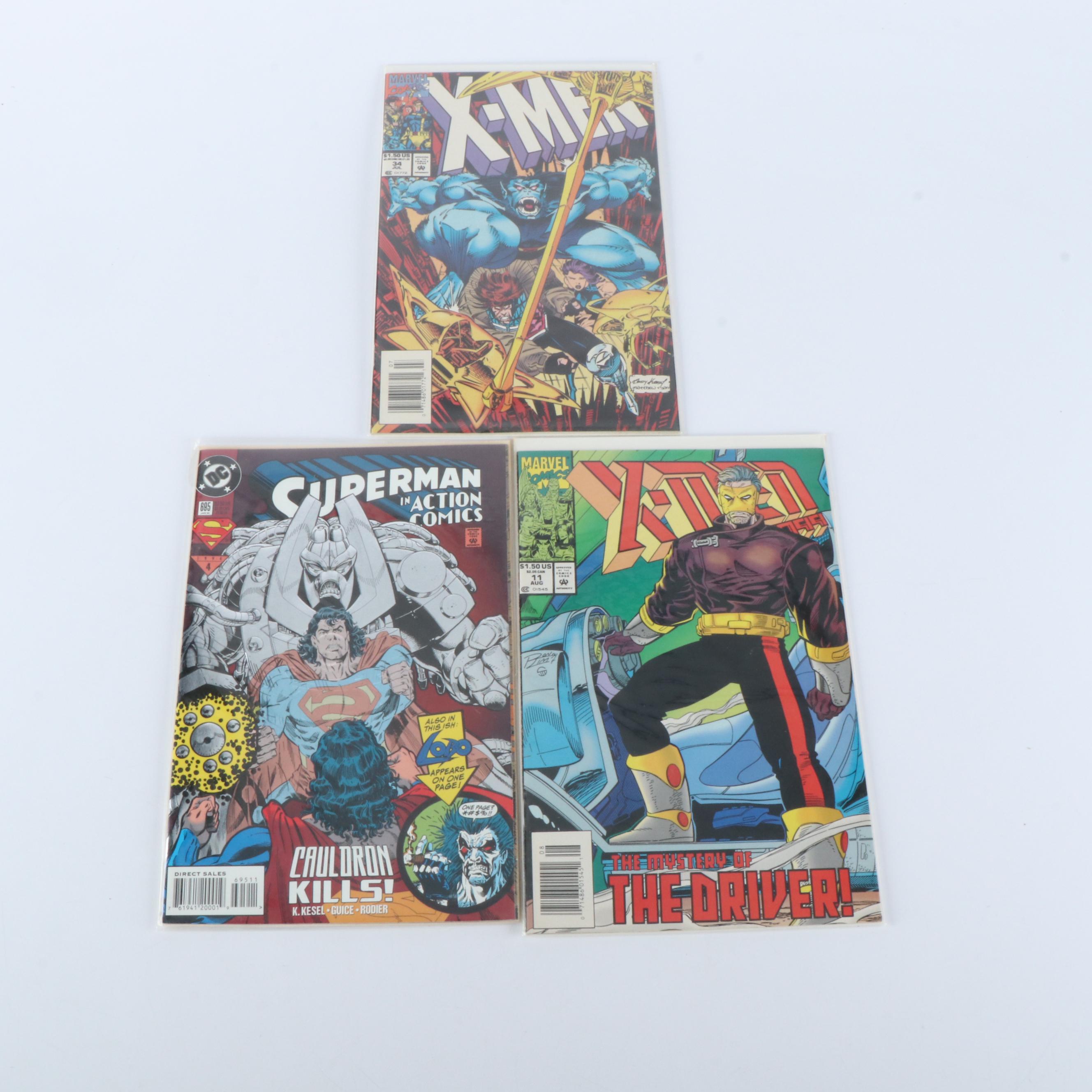 Modern Age Comic Books Featuring "X-Men," "The Incredible Hulk," and More