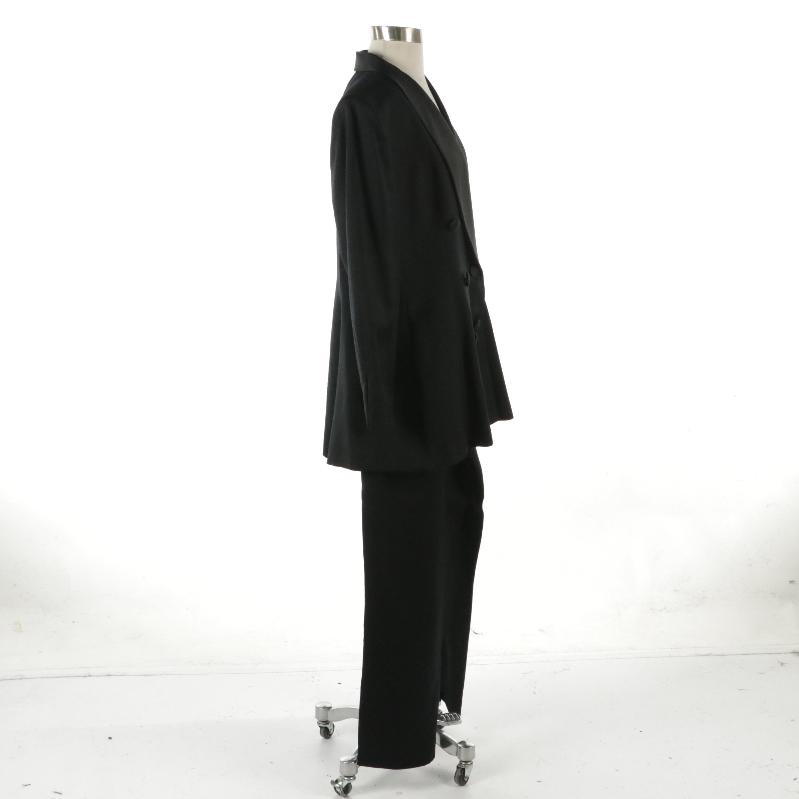 Christian Dior Double-Breasted Wool Blend Pantsuit