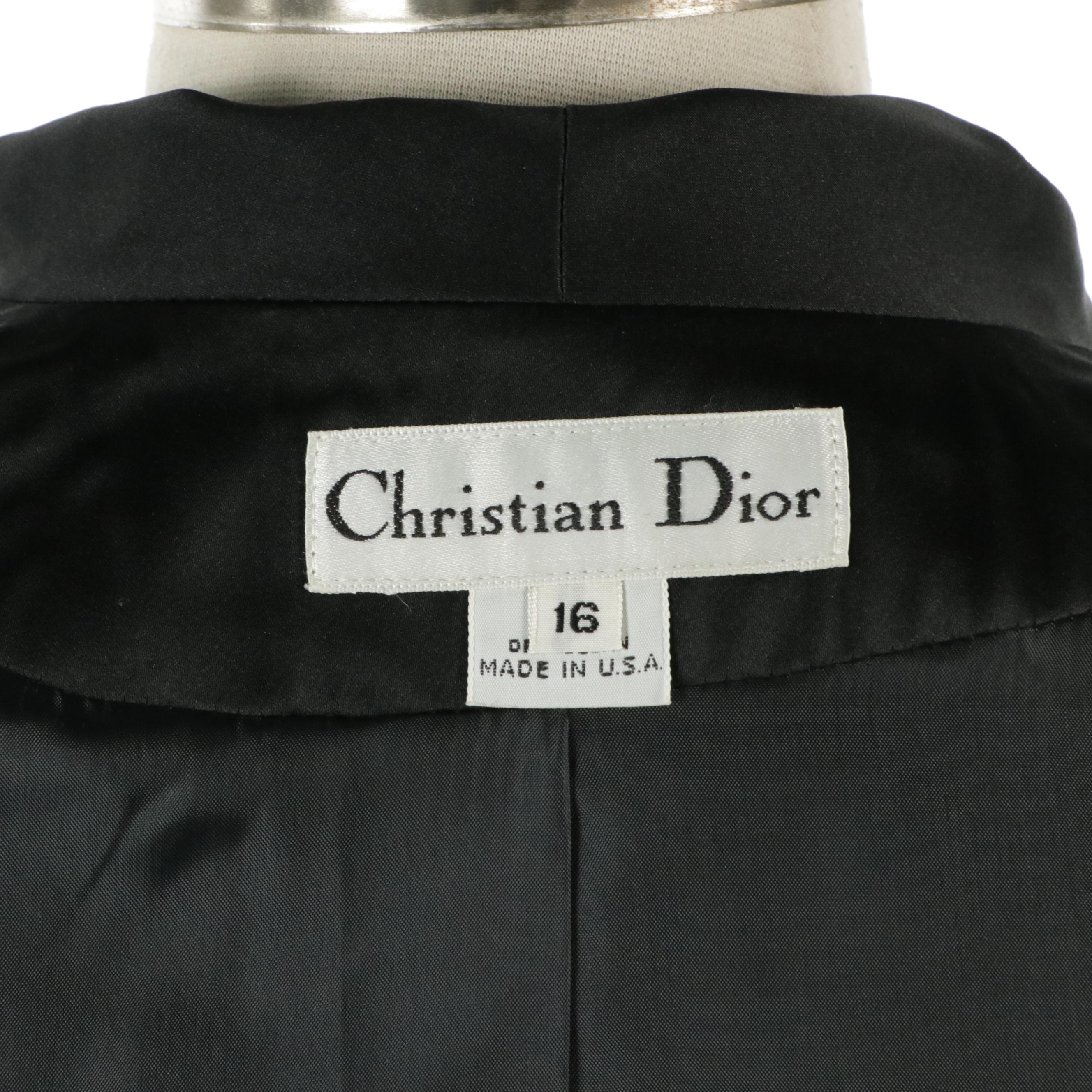 Christian Dior Double-Breasted Wool Blend Pantsuit