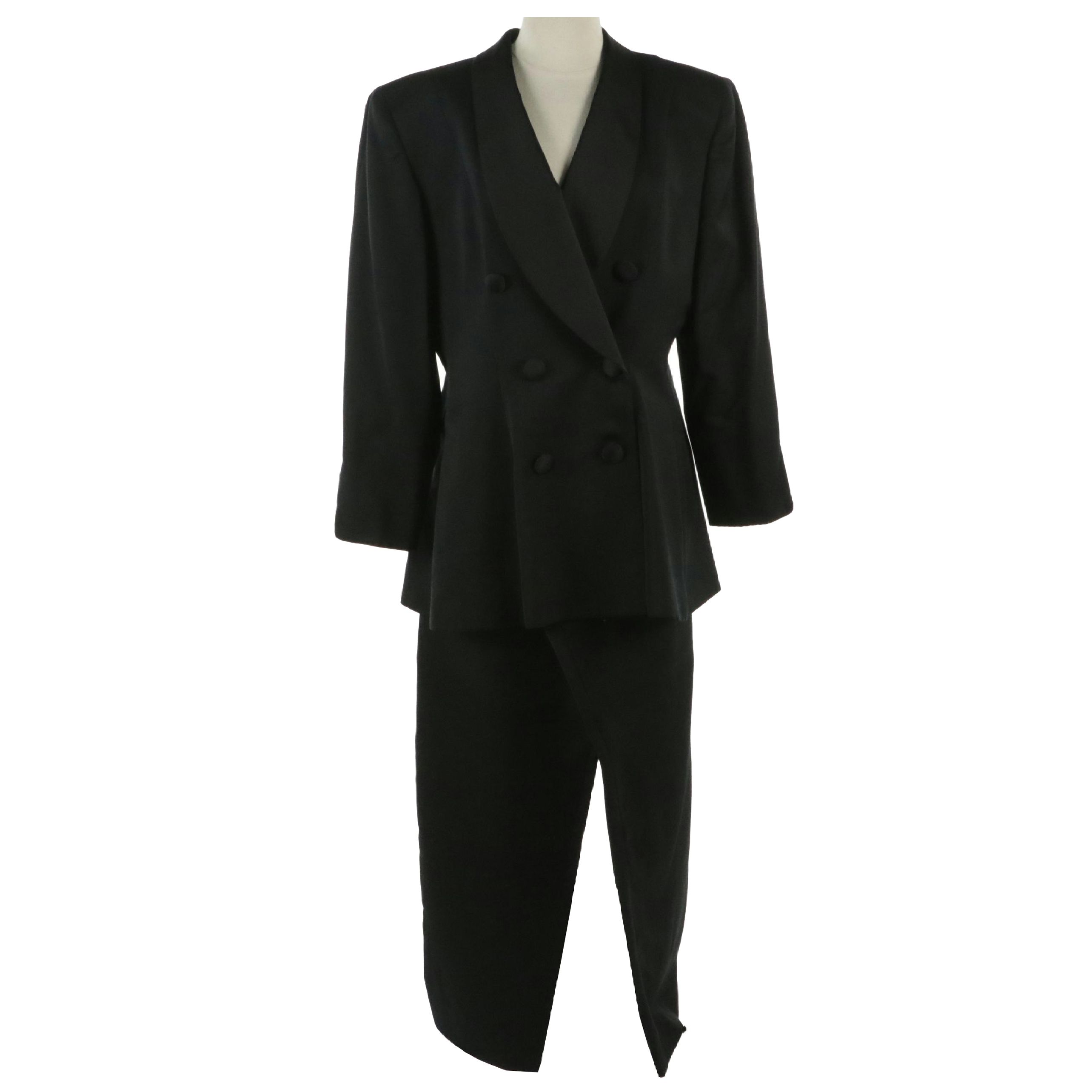 Christian Dior Double-Breasted Wool Blend Pantsuit