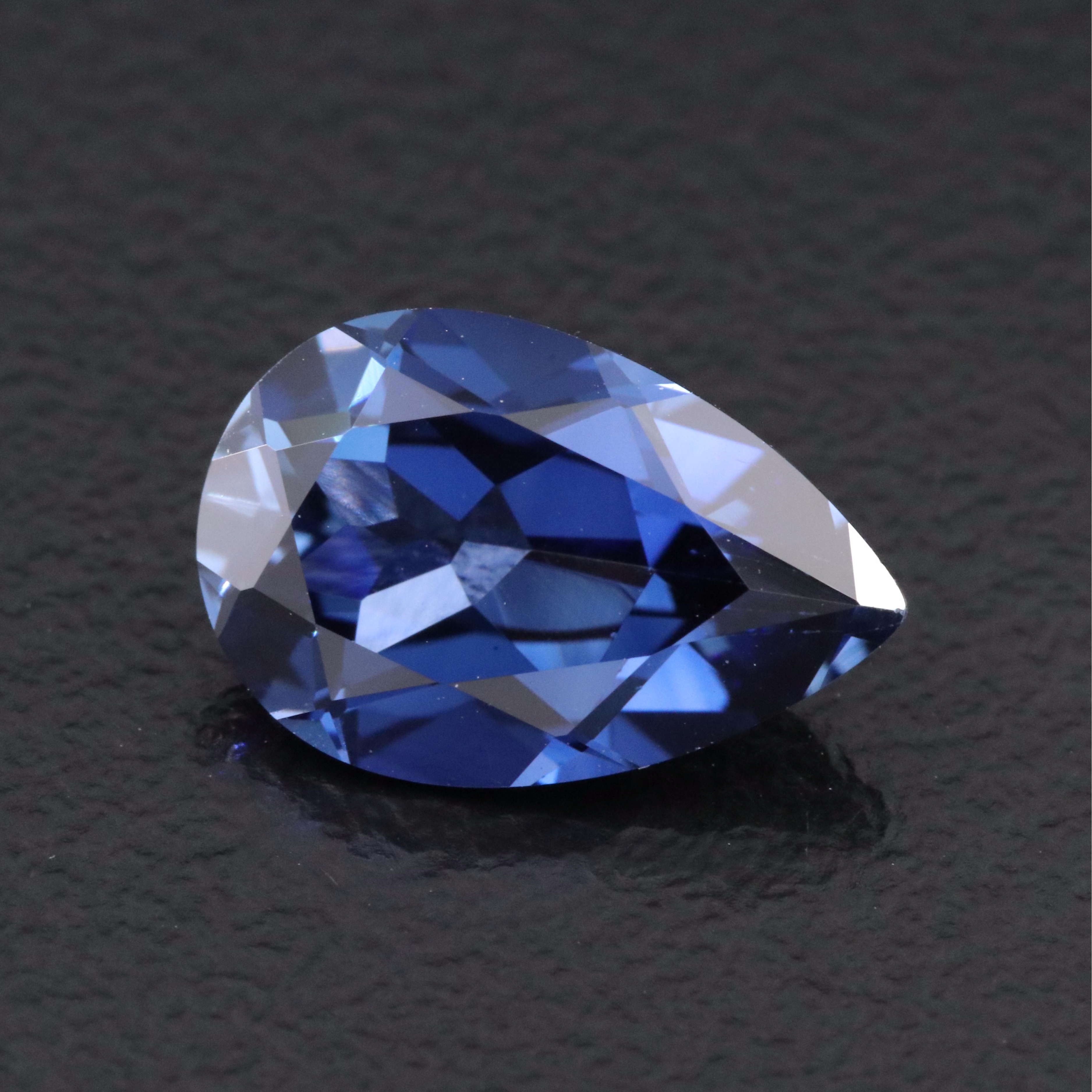 Loose 3.73 CT Lab Grown Sapphire
