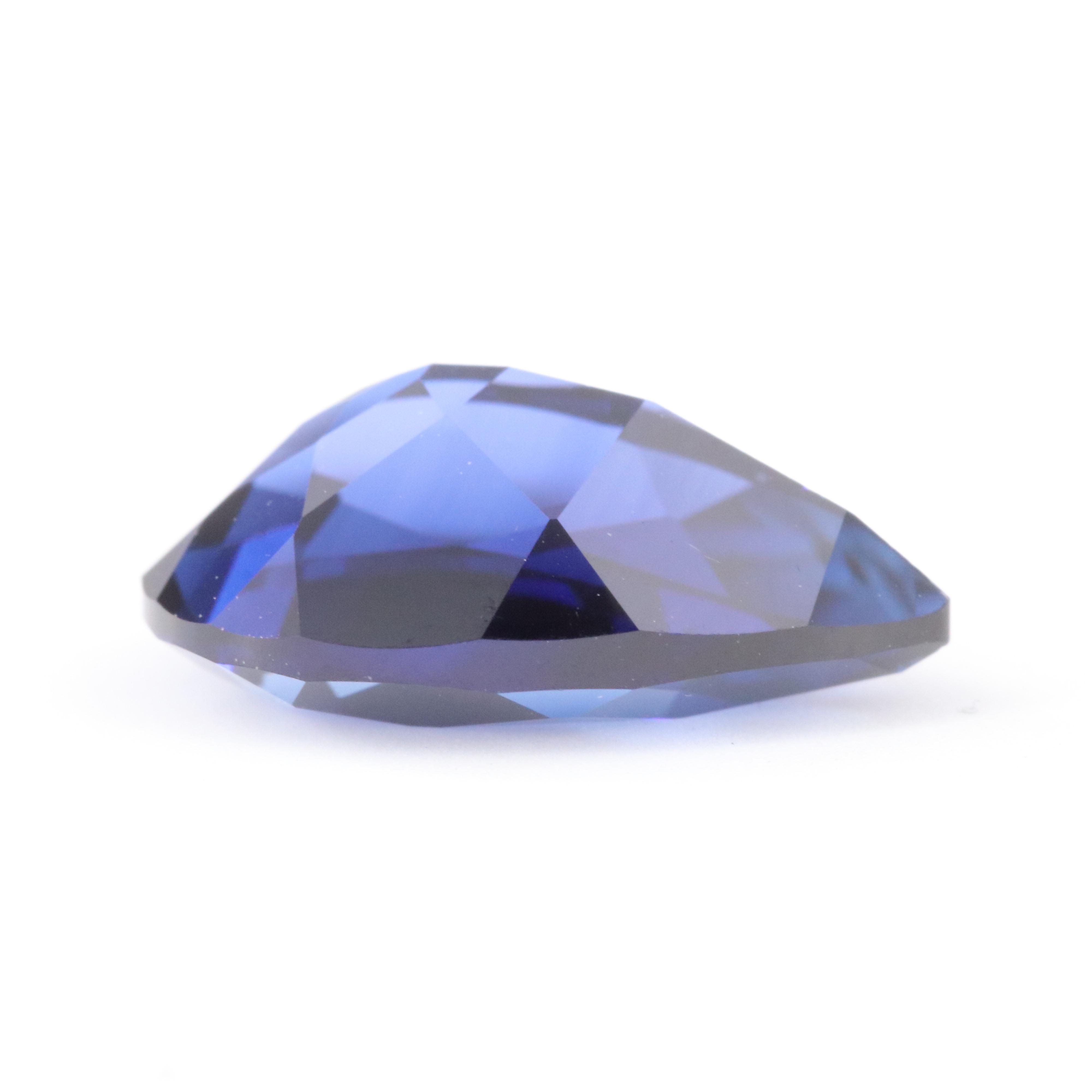 Loose 3.73 CT Lab Grown Sapphire