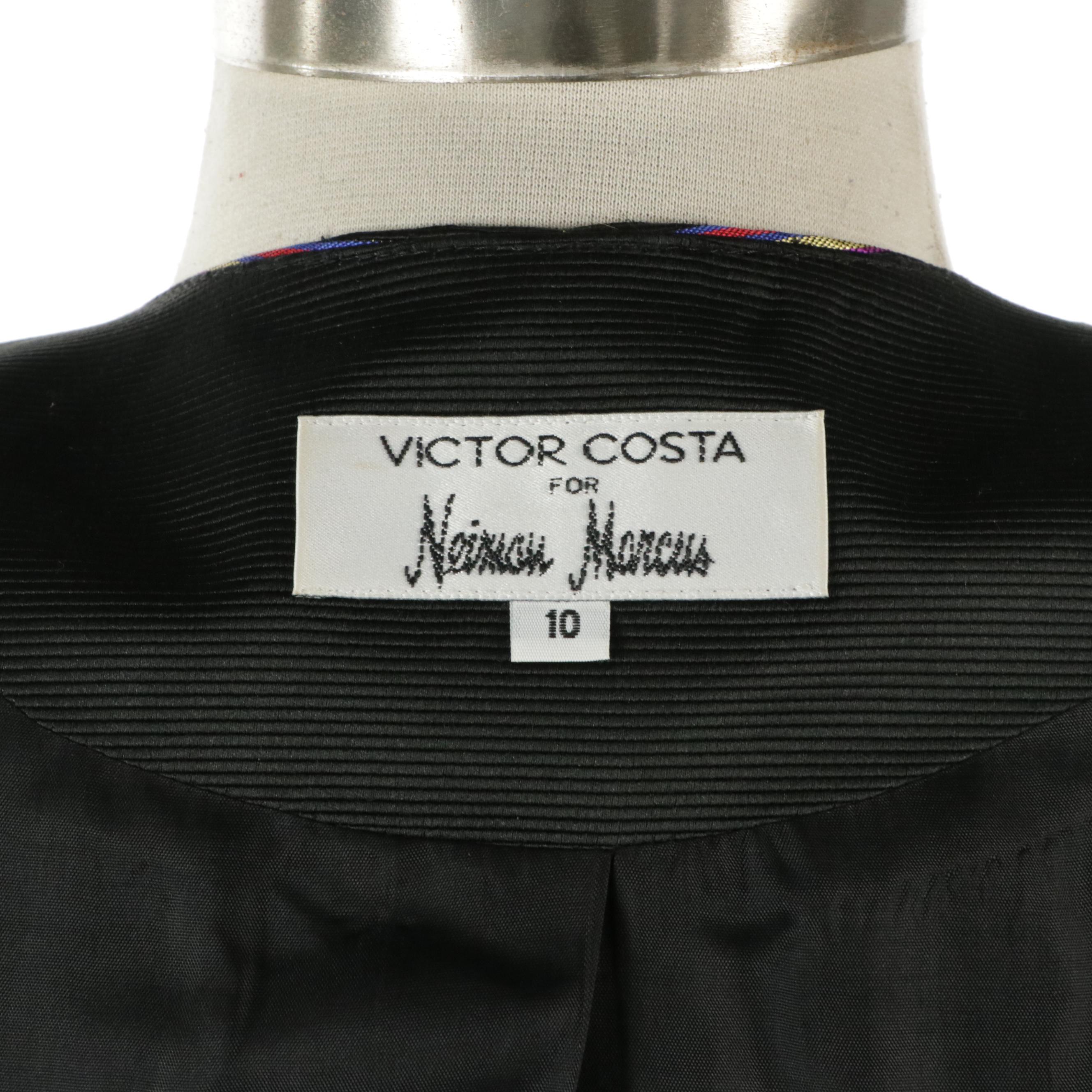 Victor Costa for Neiman Marcus Evening Jacket with Crystal Embellished Buttons