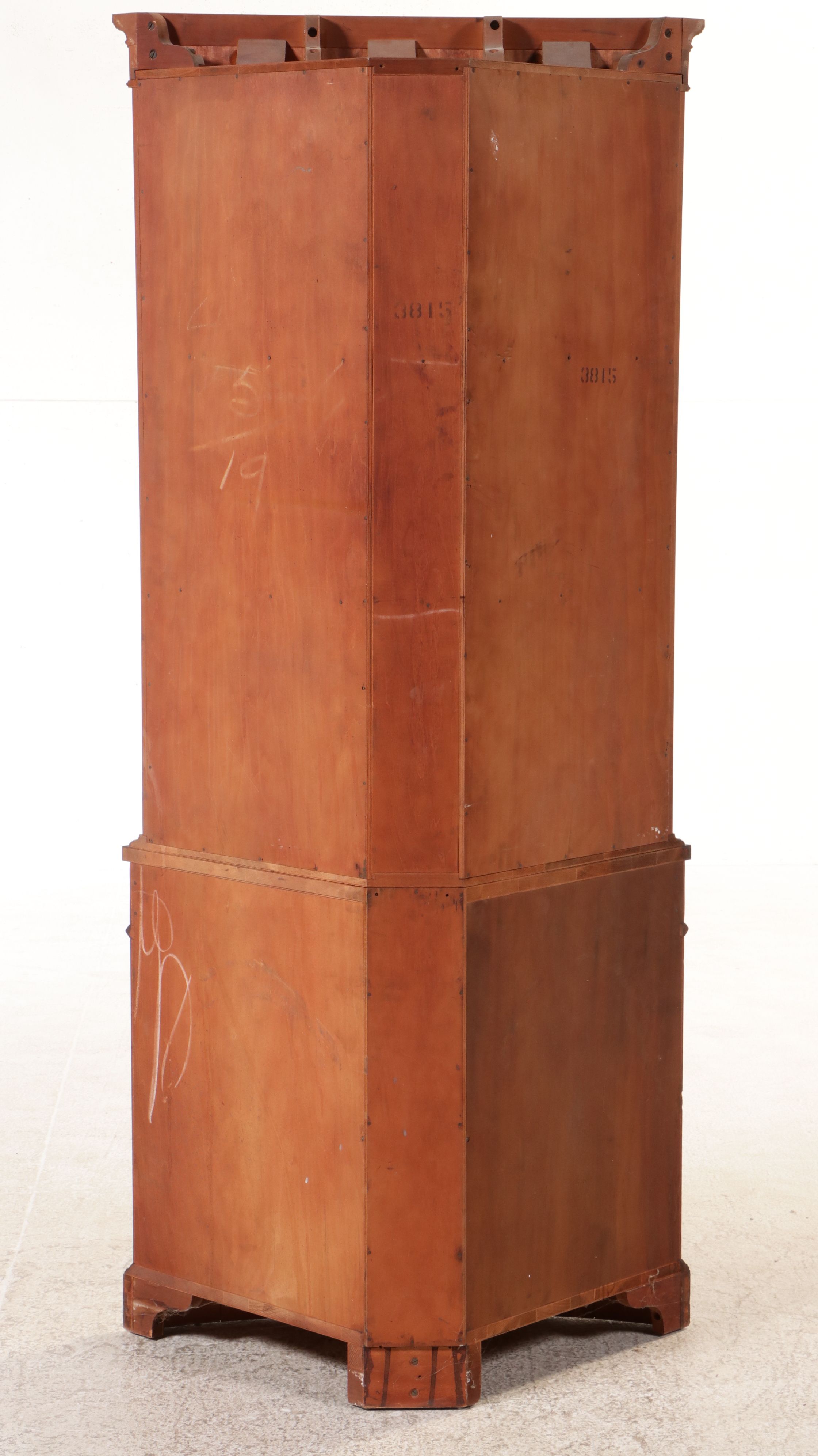 Hepplewhite Style Mahogany Domed Corner Cupboard