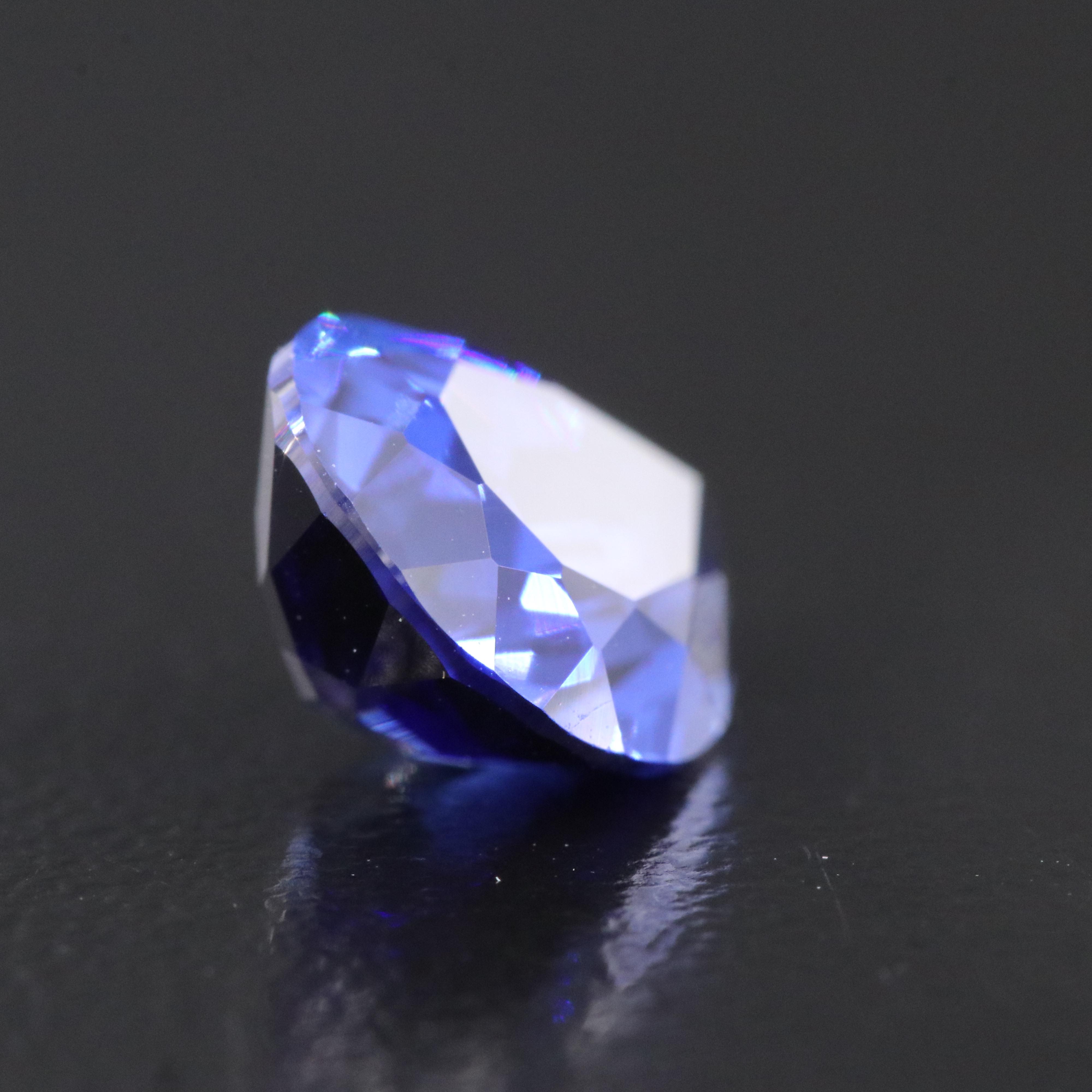Loose 4.06 CT Lab Grown Sapphire