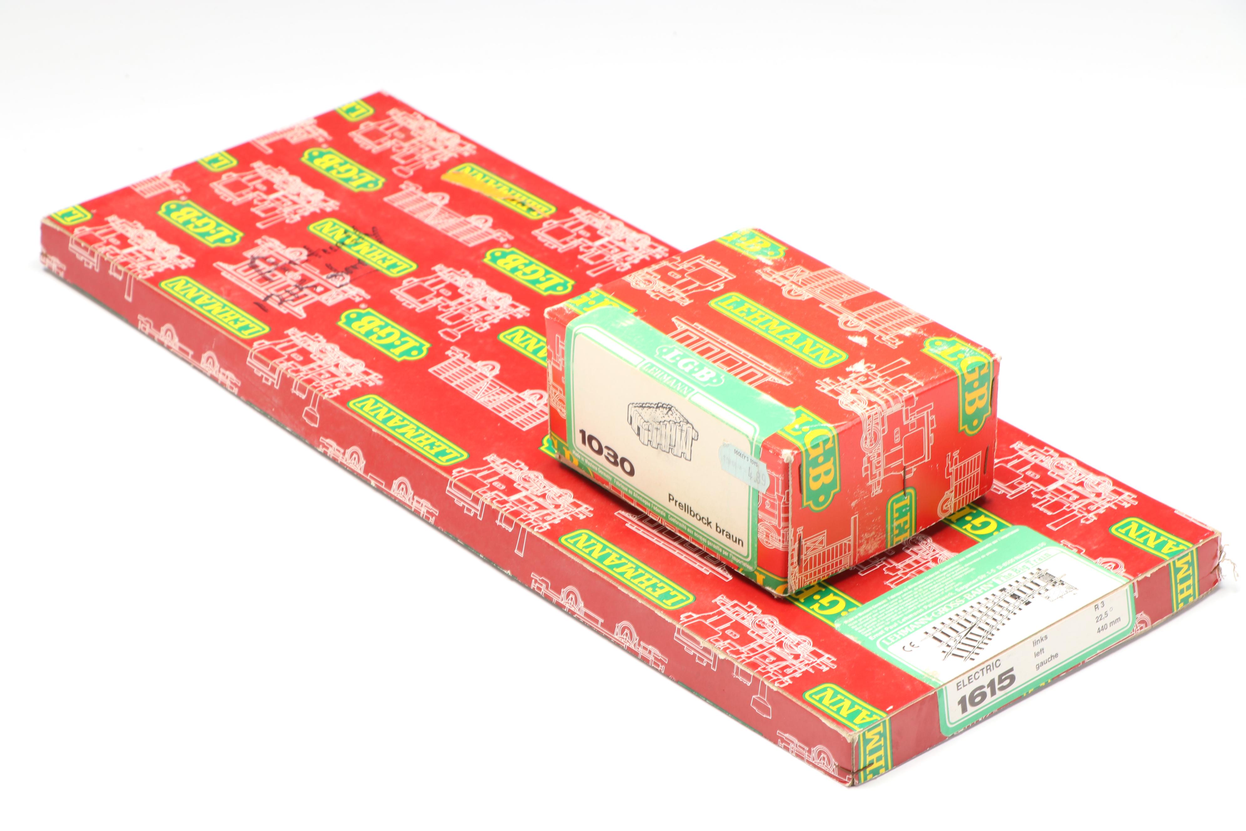 LGB G Scale 1030 and 1031 Buffer Stops with More Track Accessories