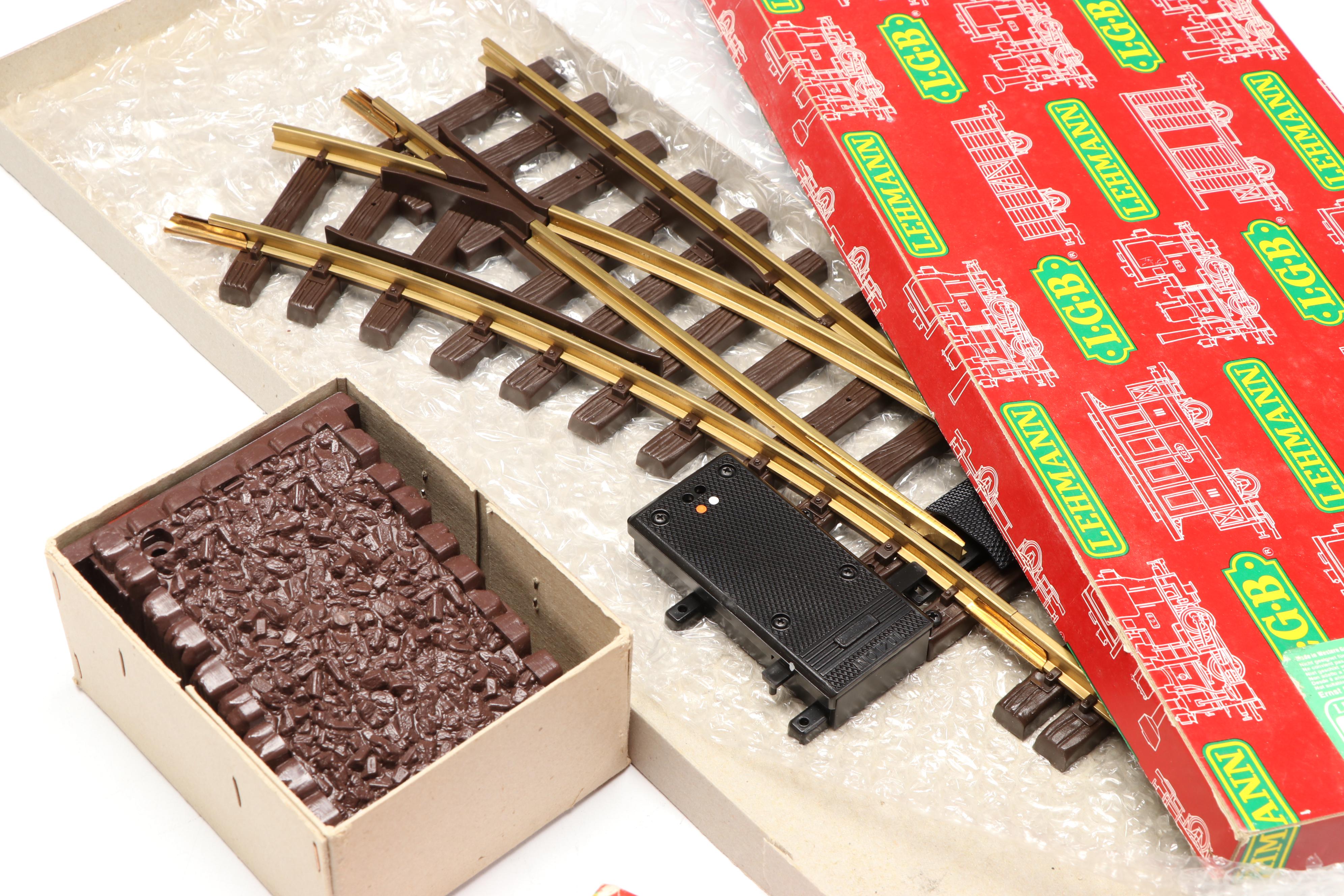LGB G Scale 1030 and 1031 Buffer Stops with More Track Accessories