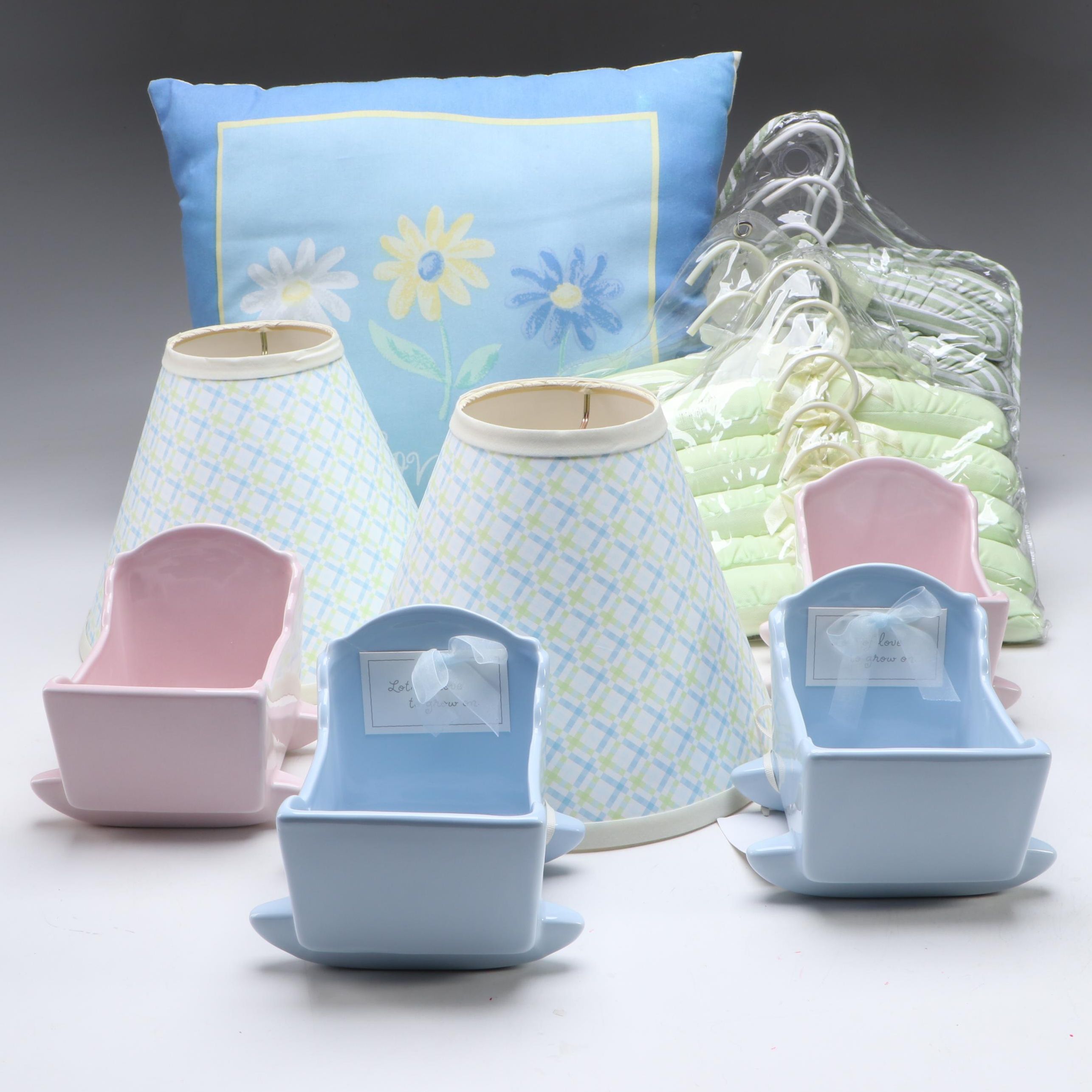 Hallmark Ceramic Cradle Planters with Other Nursery Décor