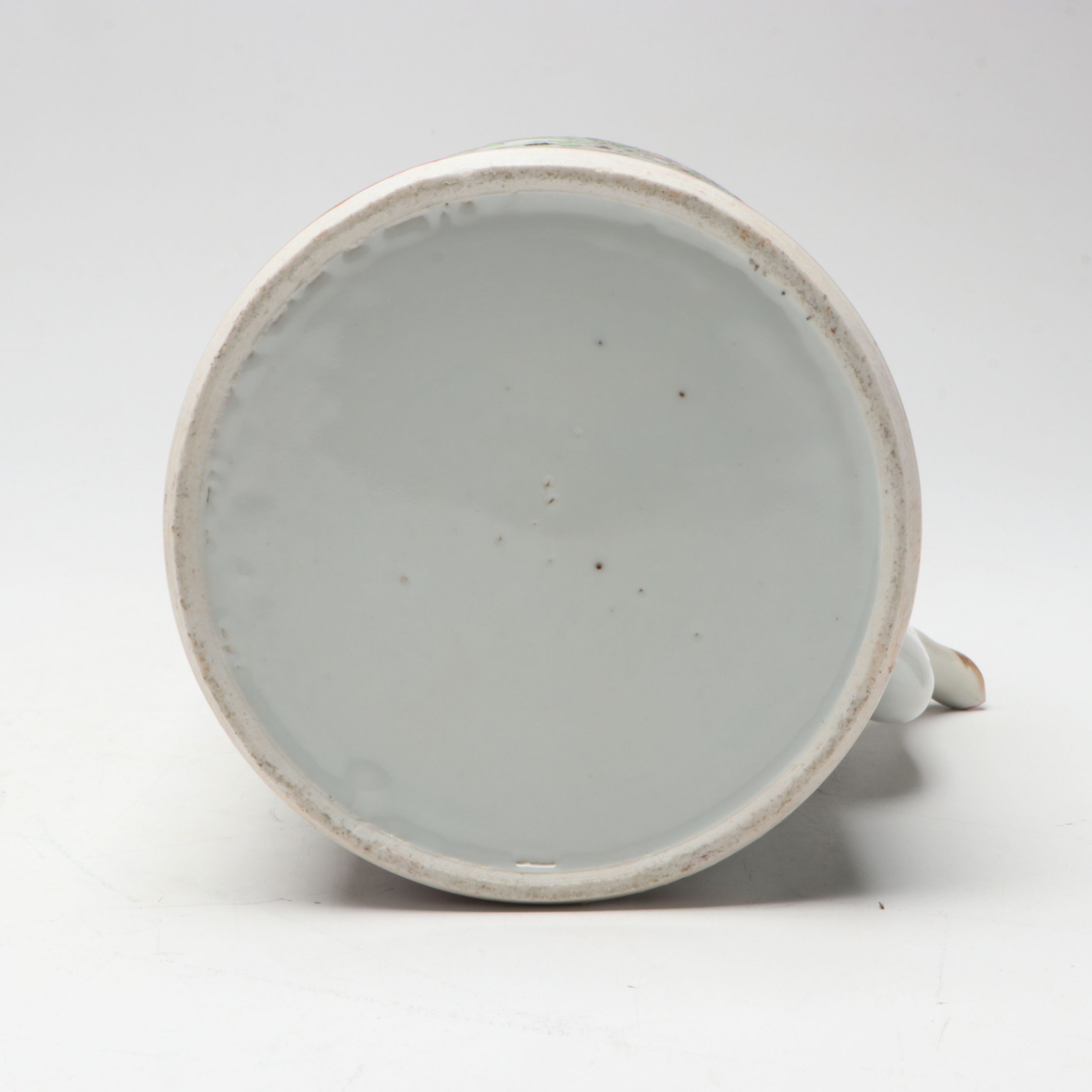 Chinese Export Style Rose Medallion Porcelain Teapot