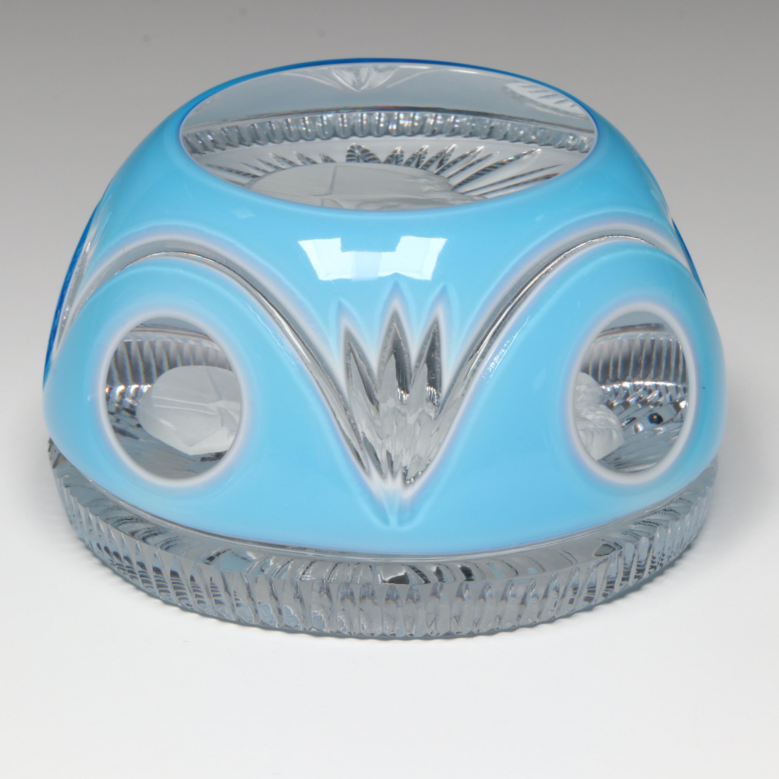 Cristal d'Albret John James Audubon Sulphide Glass Paperweight