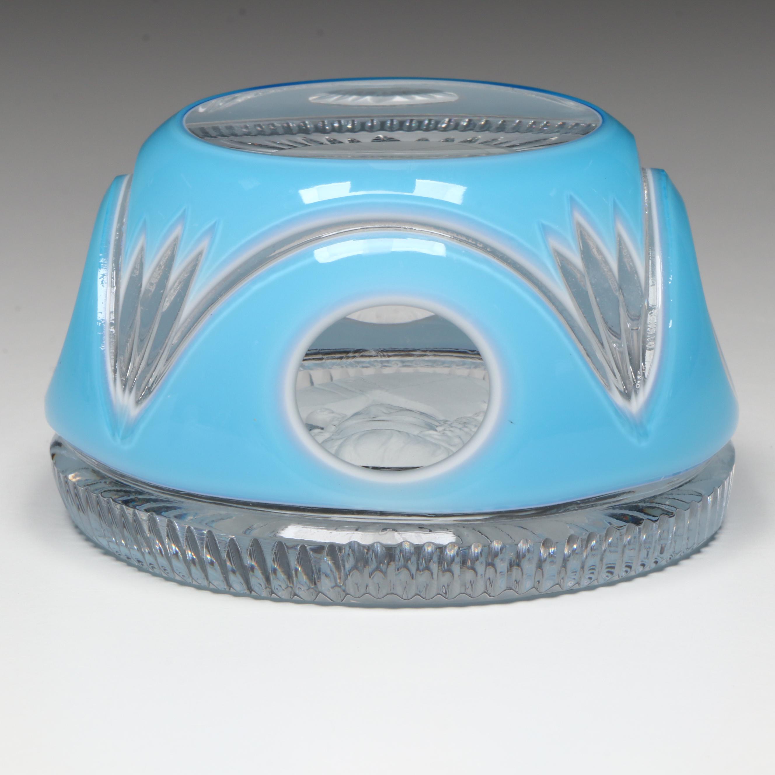 Cristal d'Albret John James Audubon Sulphide Glass Paperweight