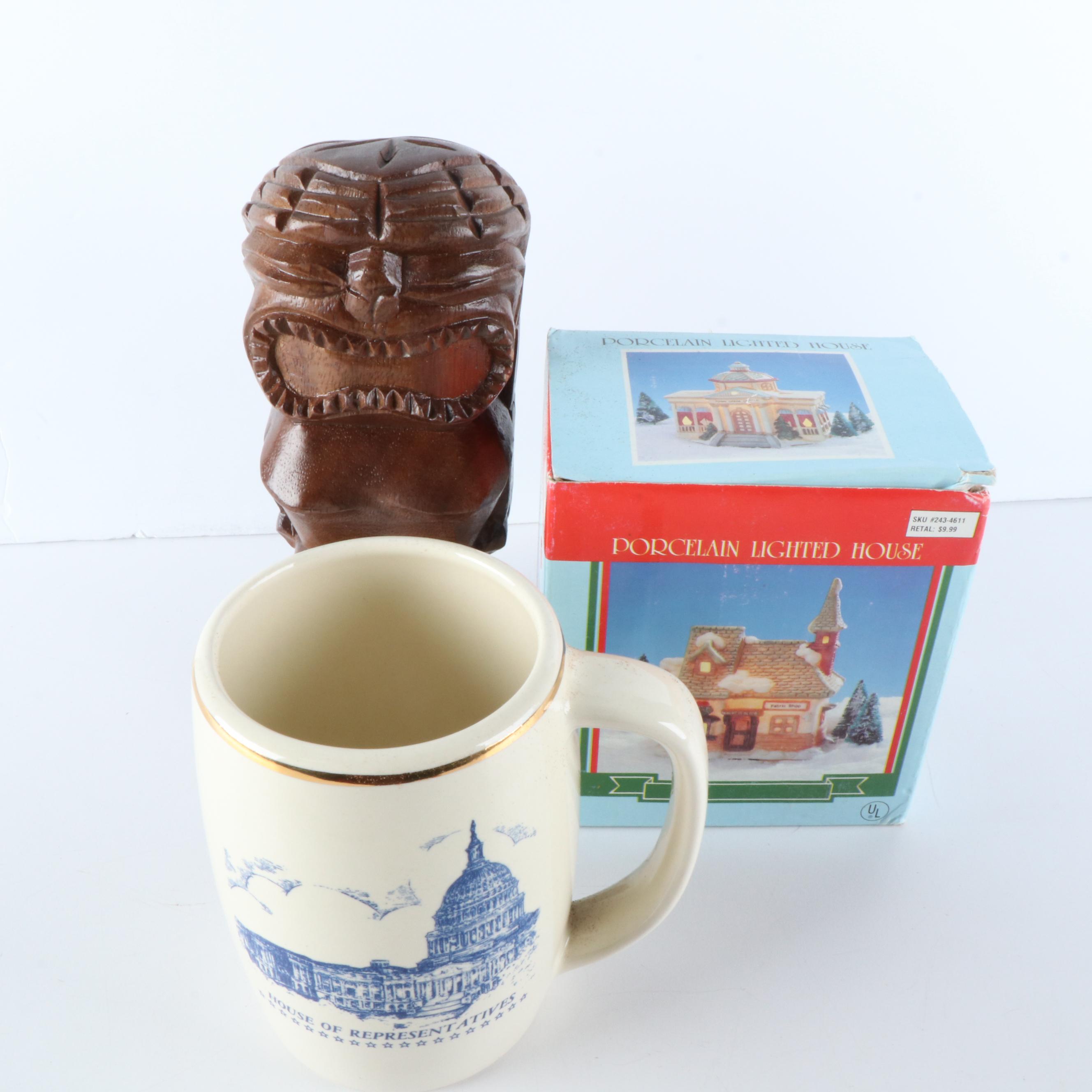 Books, Comics, Magazines, A Motocross Helmet, Tiki Gods and More