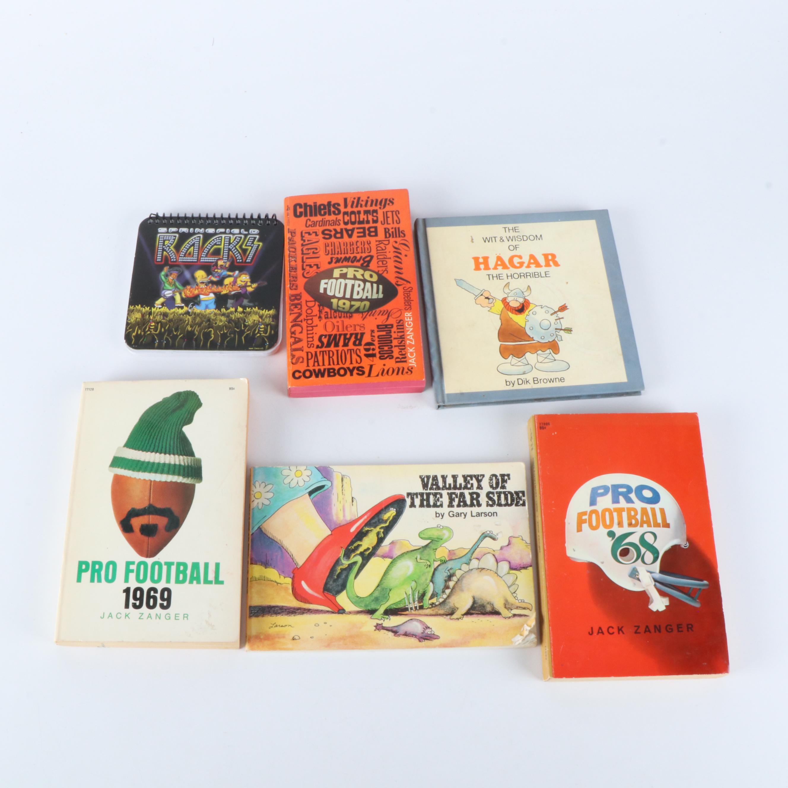 Books, Comics, Magazines, A Motocross Helmet, Tiki Gods and More