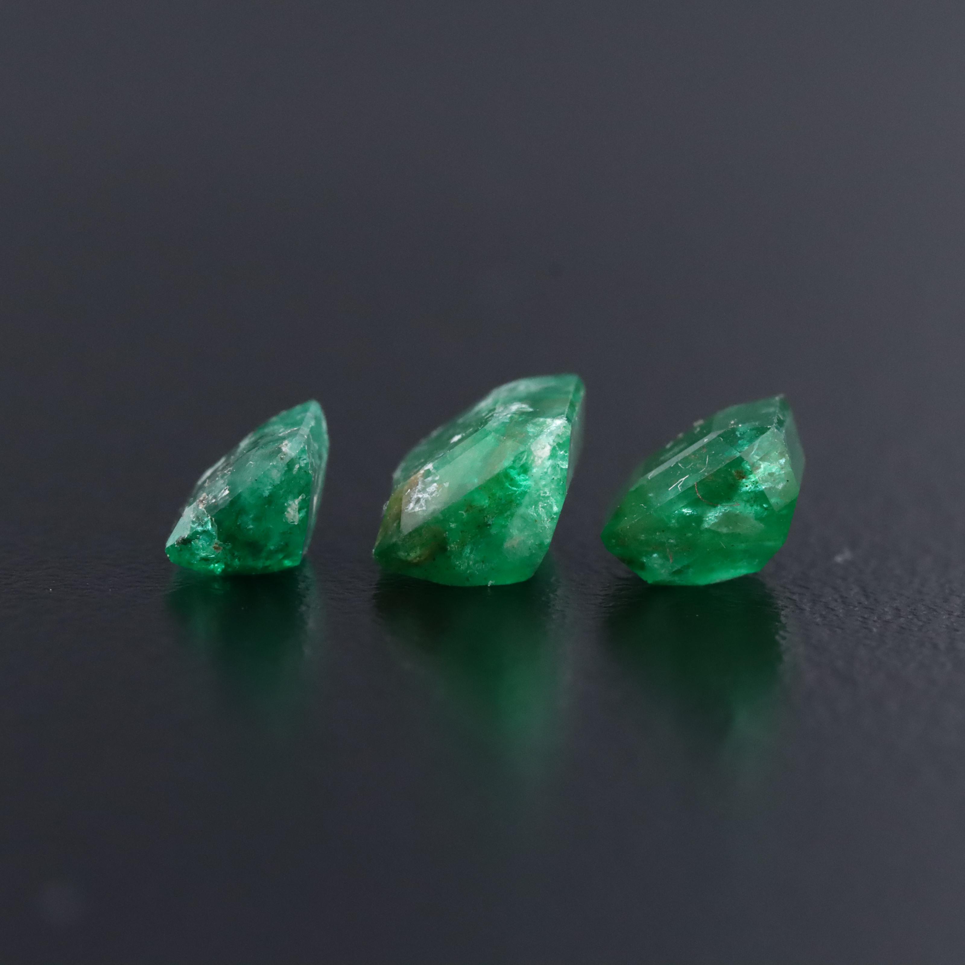 Loose 3.82 CTW Emeralds