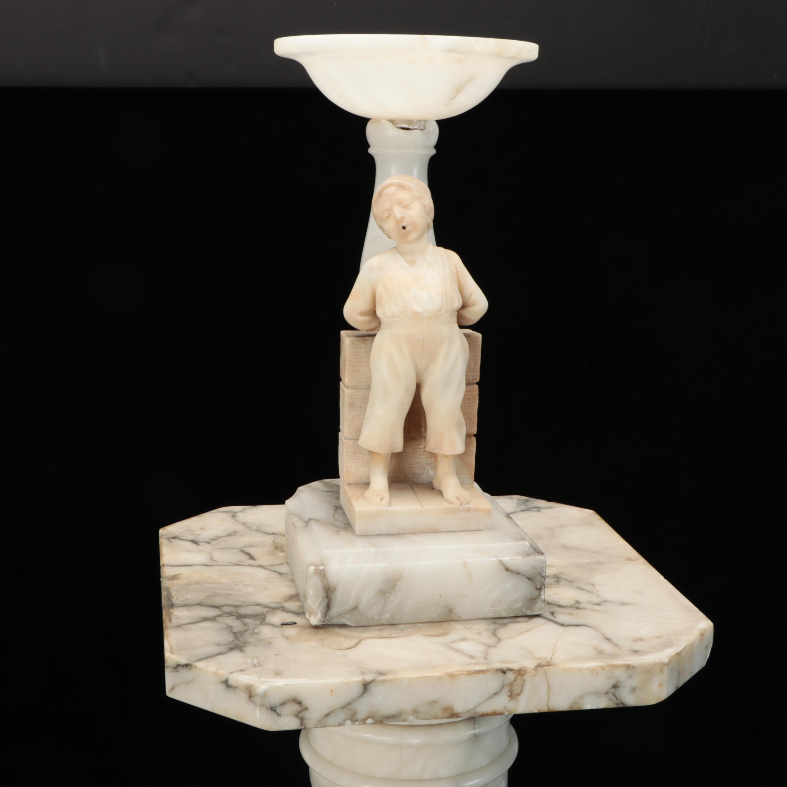 Carved Marble Garden Fountain