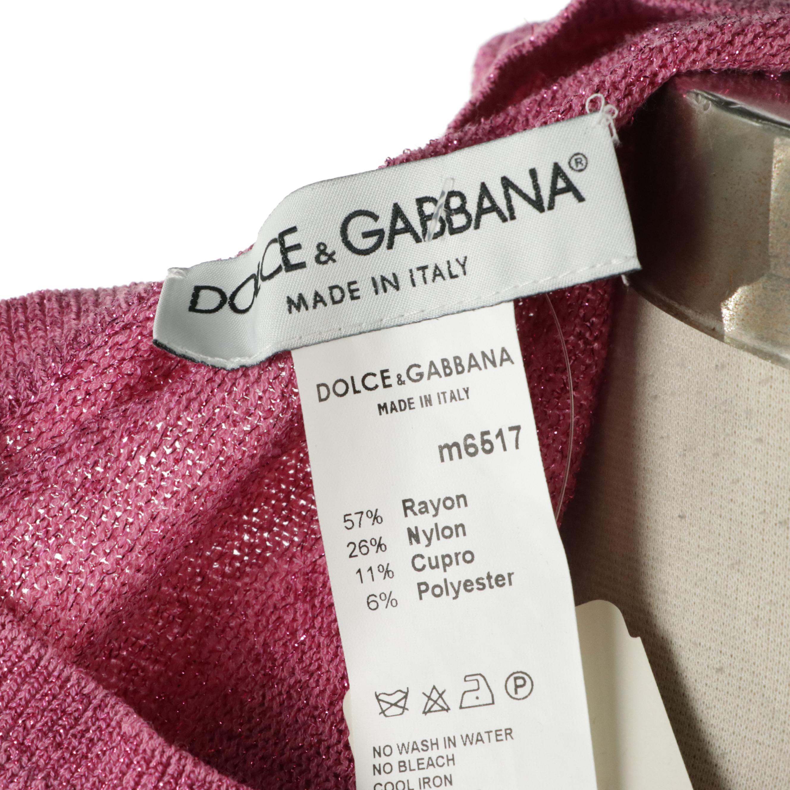 Dolce & Gabbana Rayon-Blend and Marc Jacobs Cashmere V-Neck Sweaters with Tags