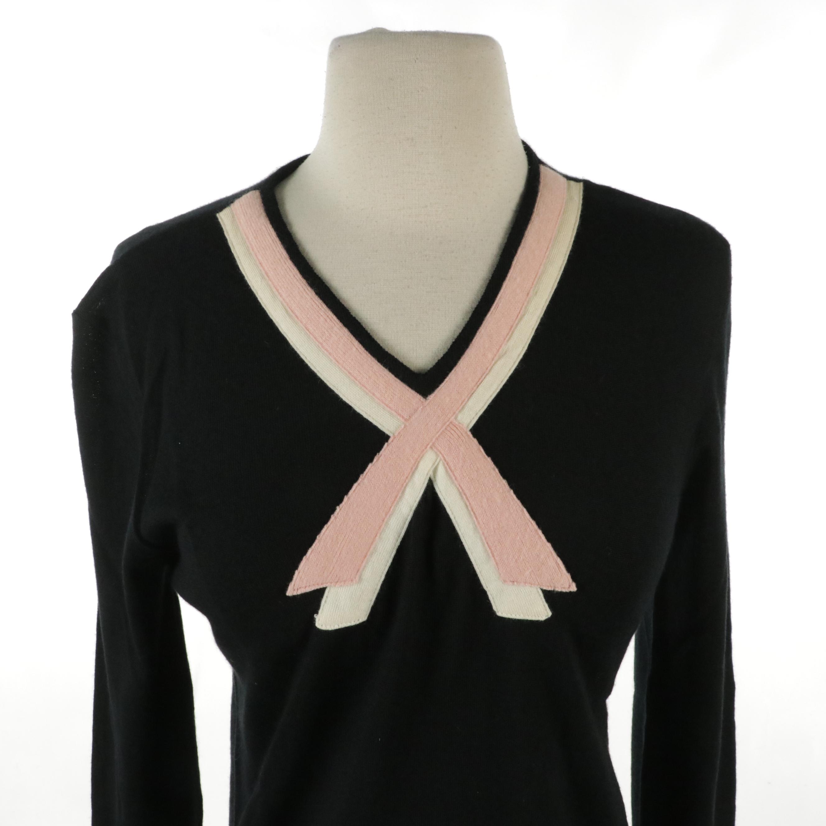 Dolce & Gabbana Rayon-Blend and Marc Jacobs Cashmere V-Neck Sweaters with Tags