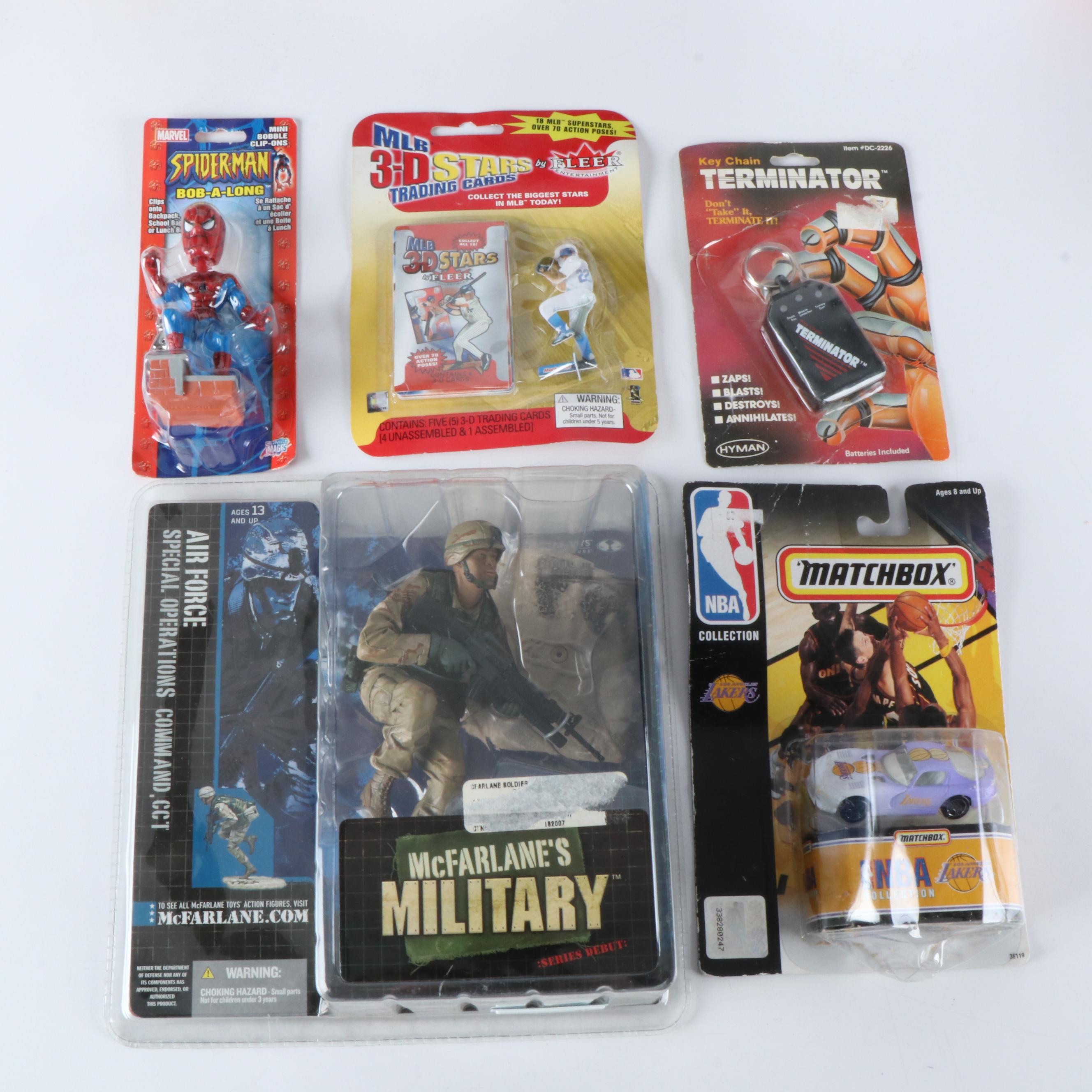 Action Figures with Small Toys, Bobblehead and Signed Ephemera