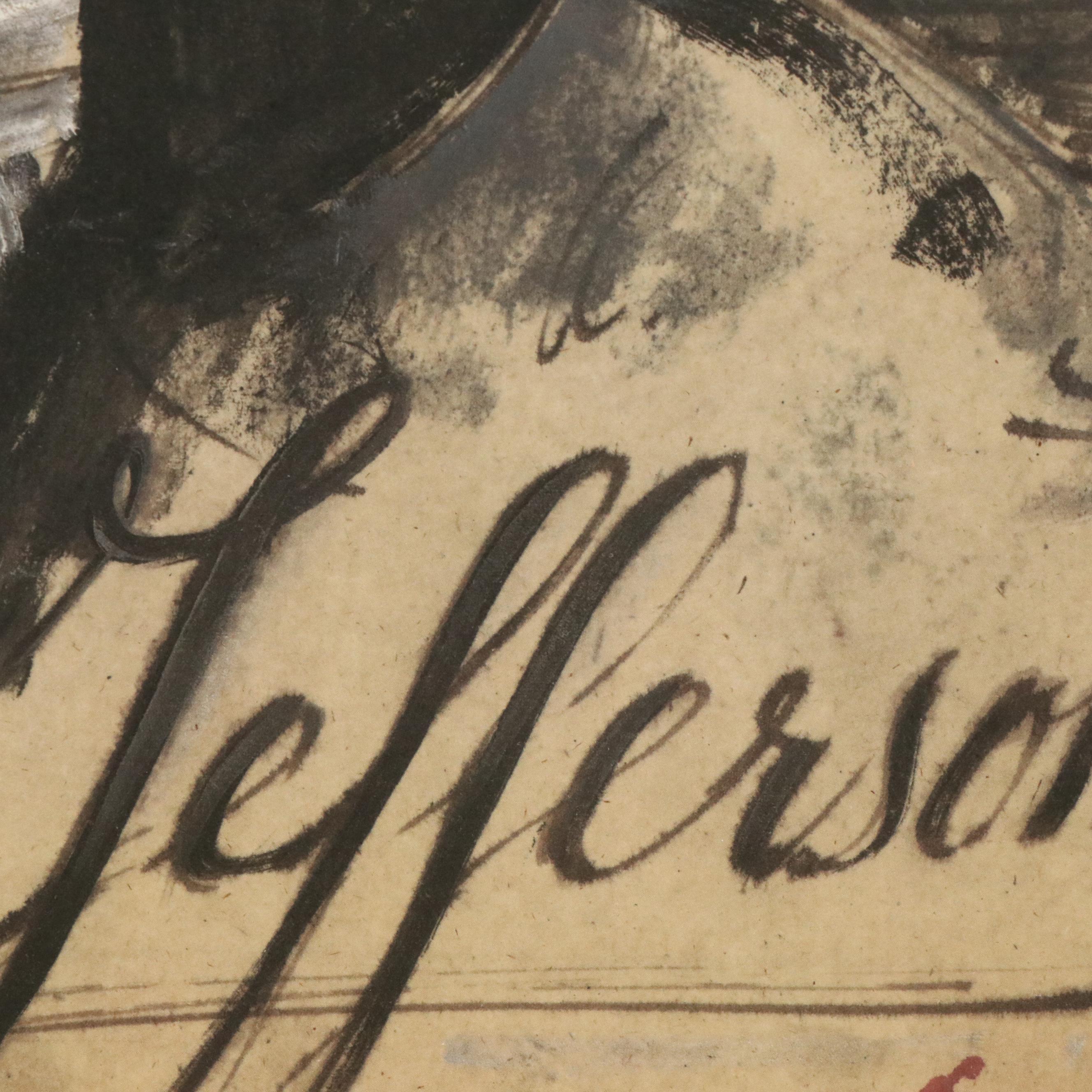 Offset Lithograph Portraits of Founding Fathers Thomas Jefferson and More