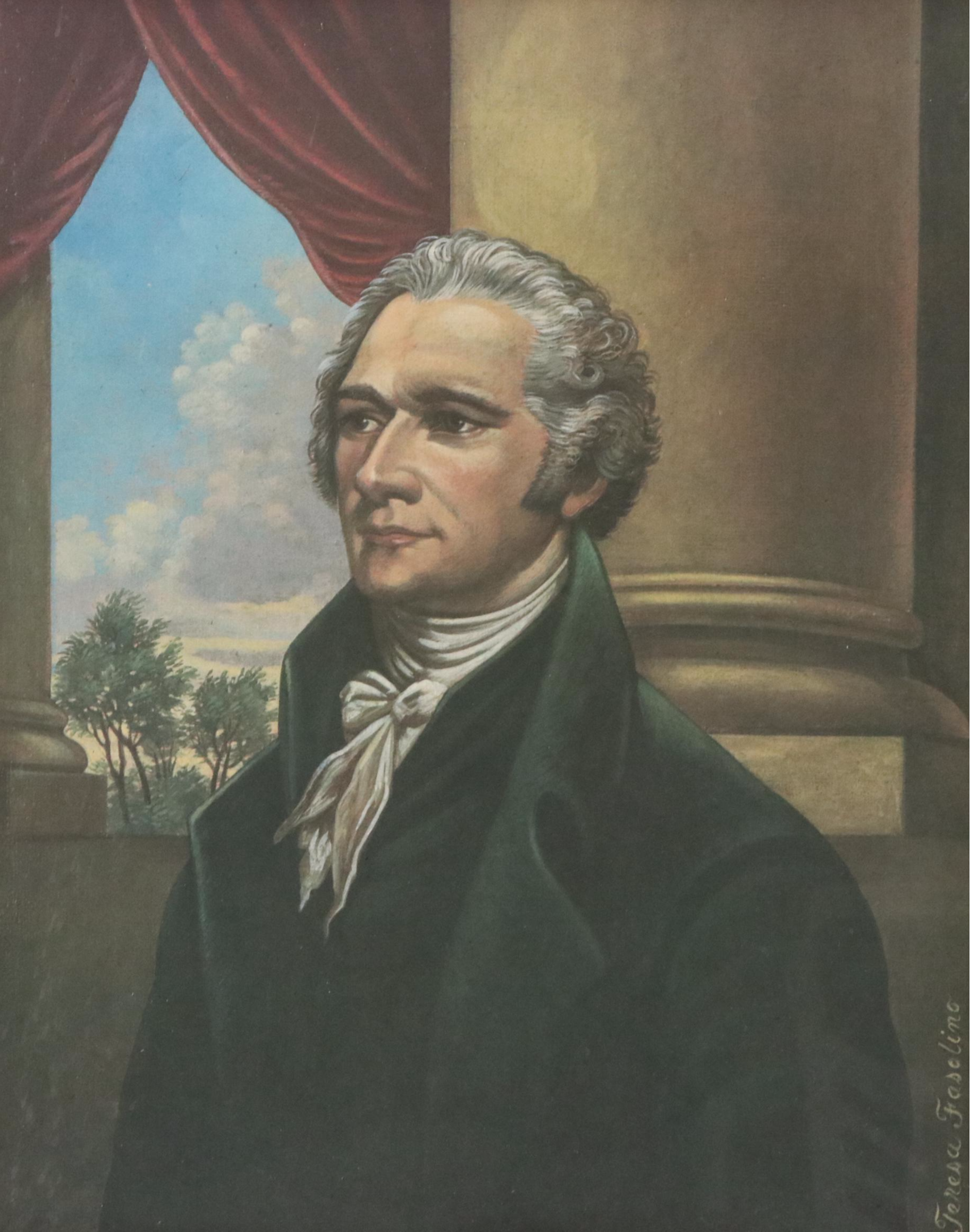 Offset Lithograph Portraits of Founding Fathers Thomas Jefferson and More