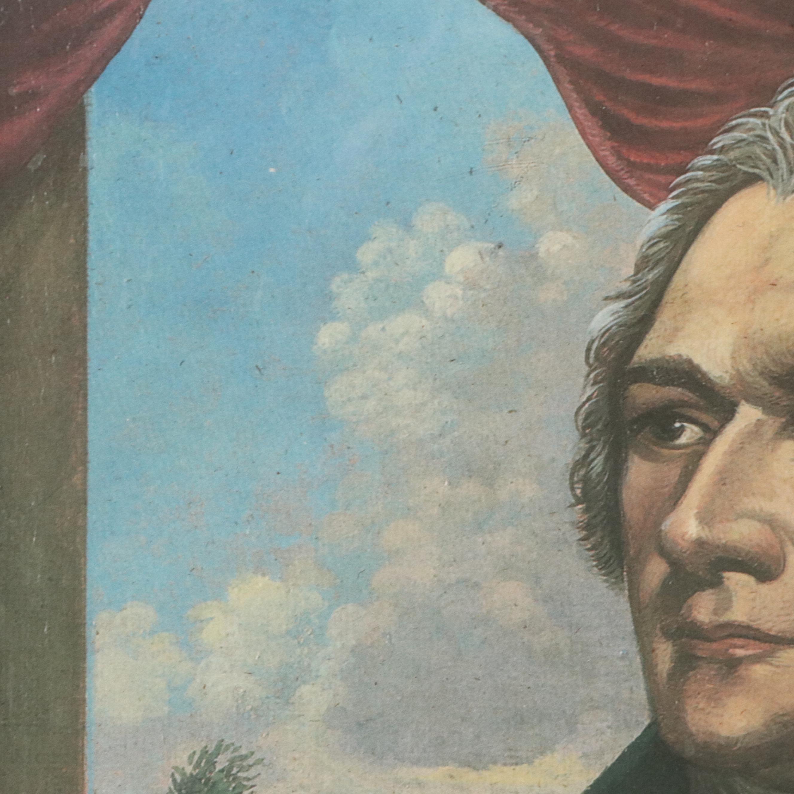 Offset Lithograph Portraits of Founding Fathers Thomas Jefferson and More