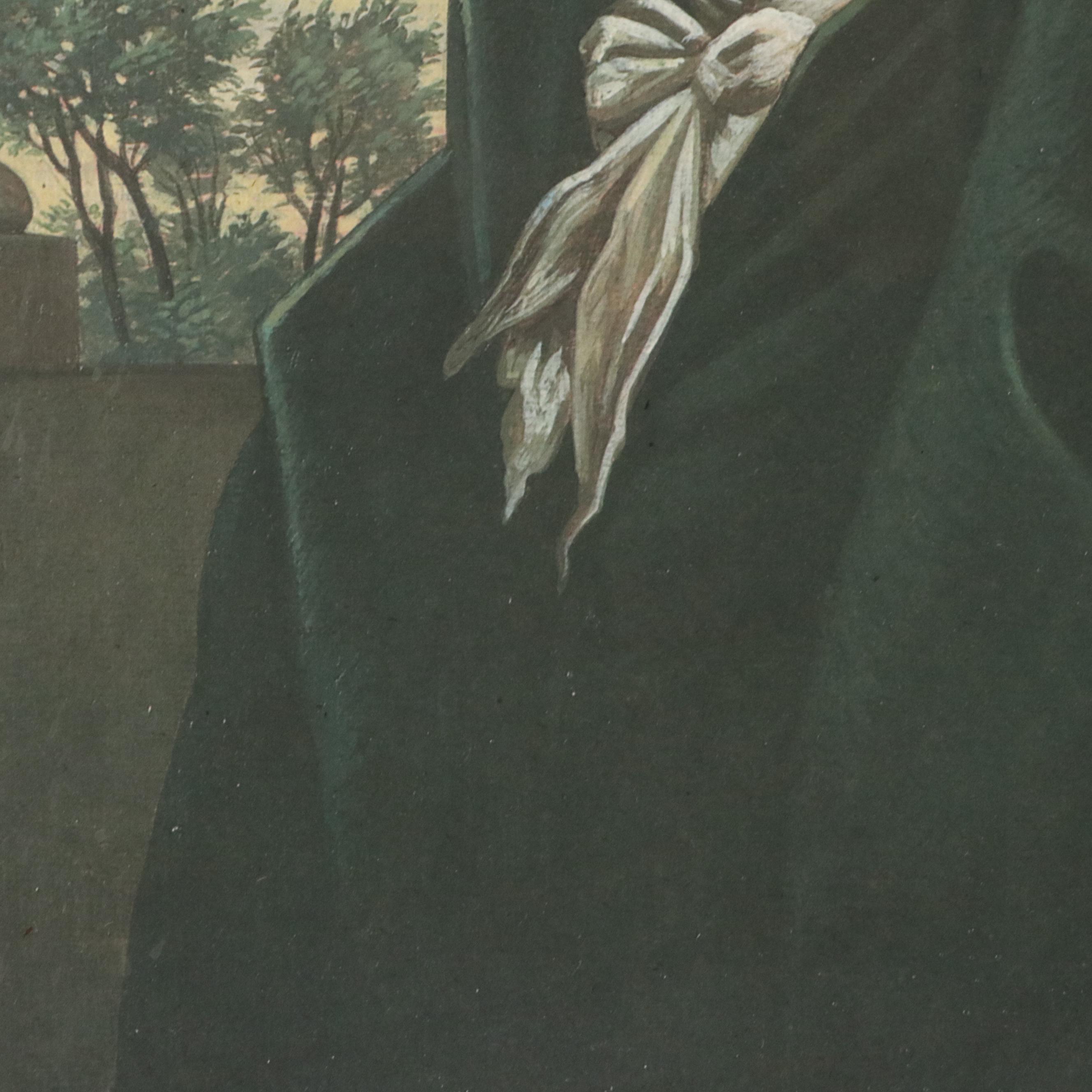 Offset Lithograph Portraits of Founding Fathers Thomas Jefferson and More