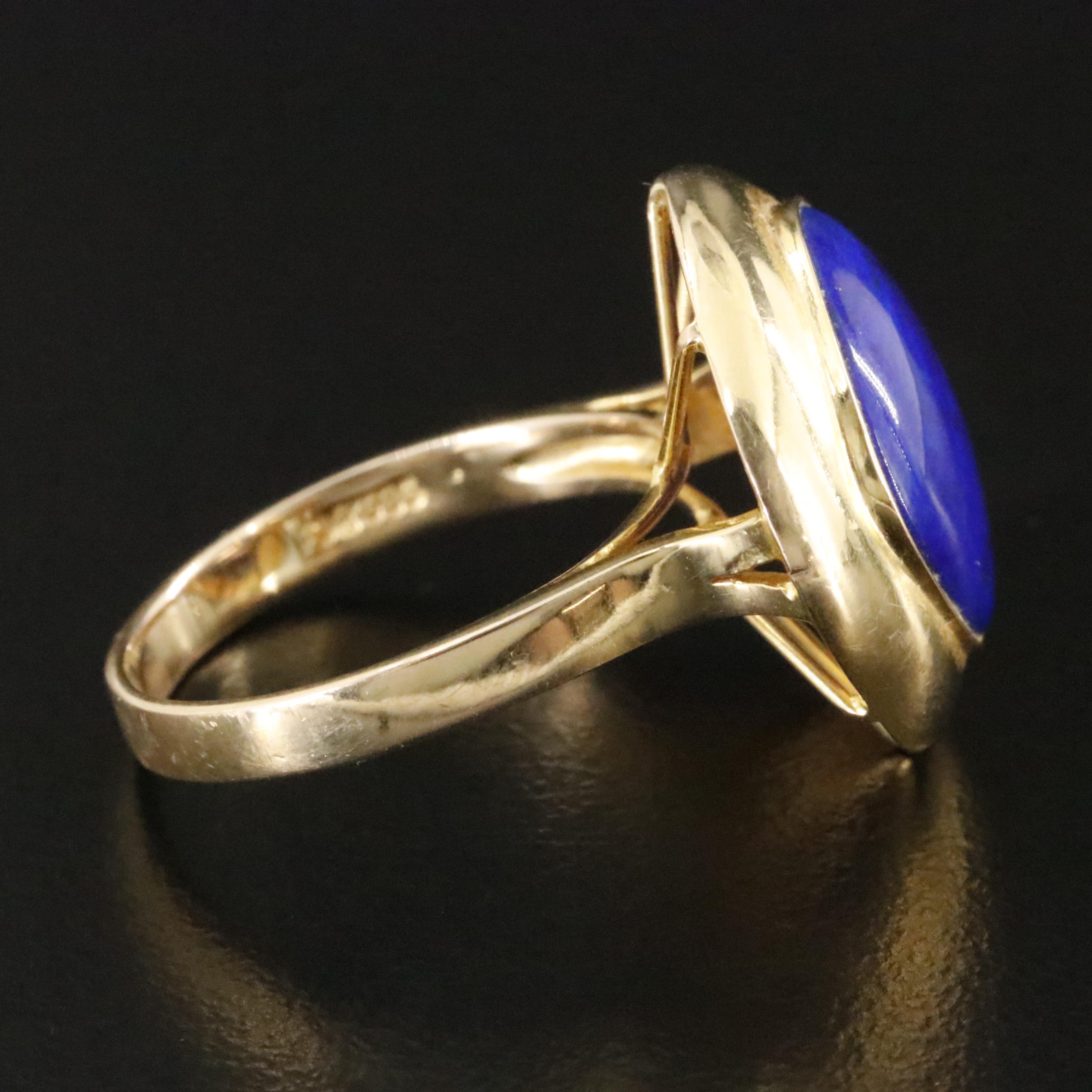 14K Lapis Lazuli Ring
