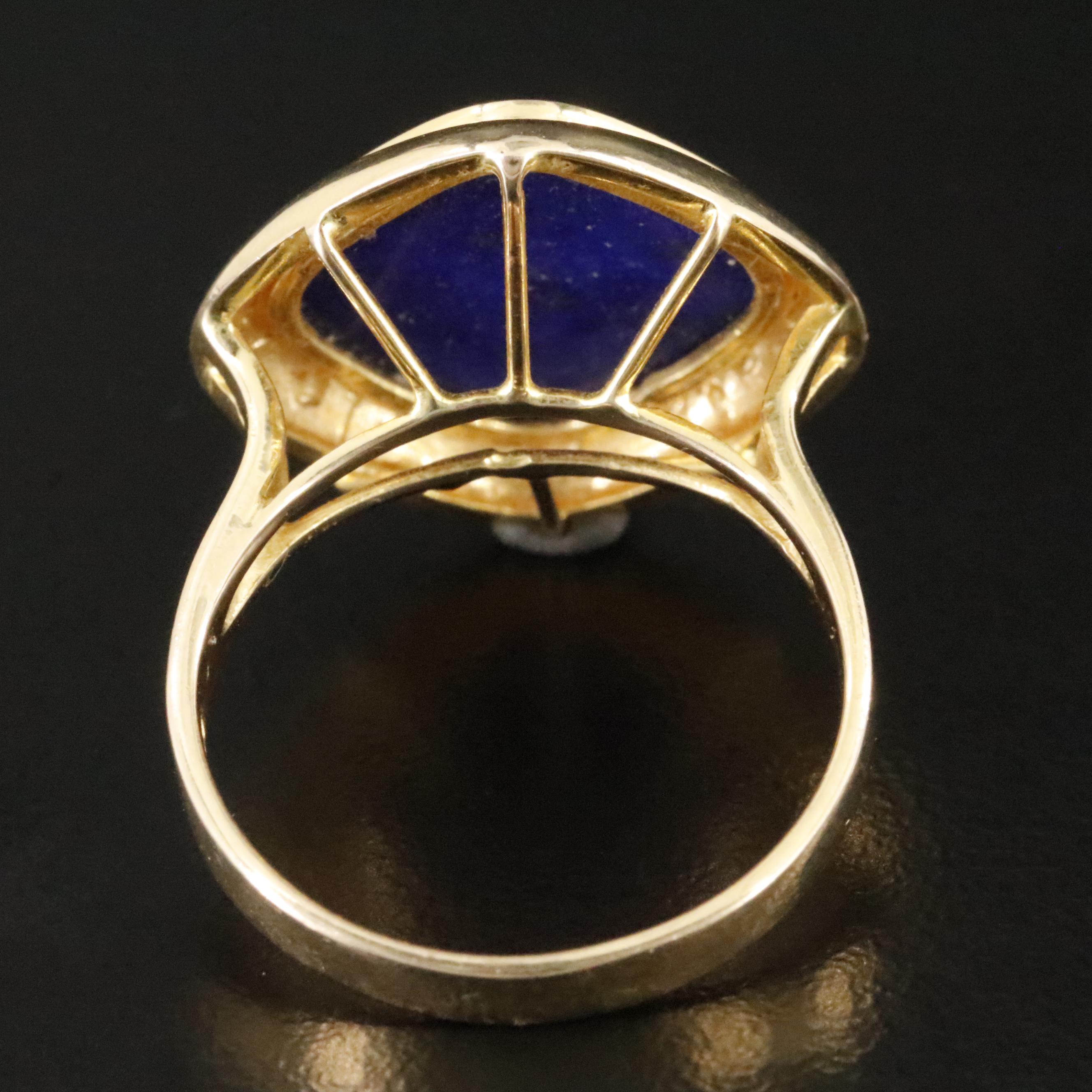 14K Lapis Lazuli Ring