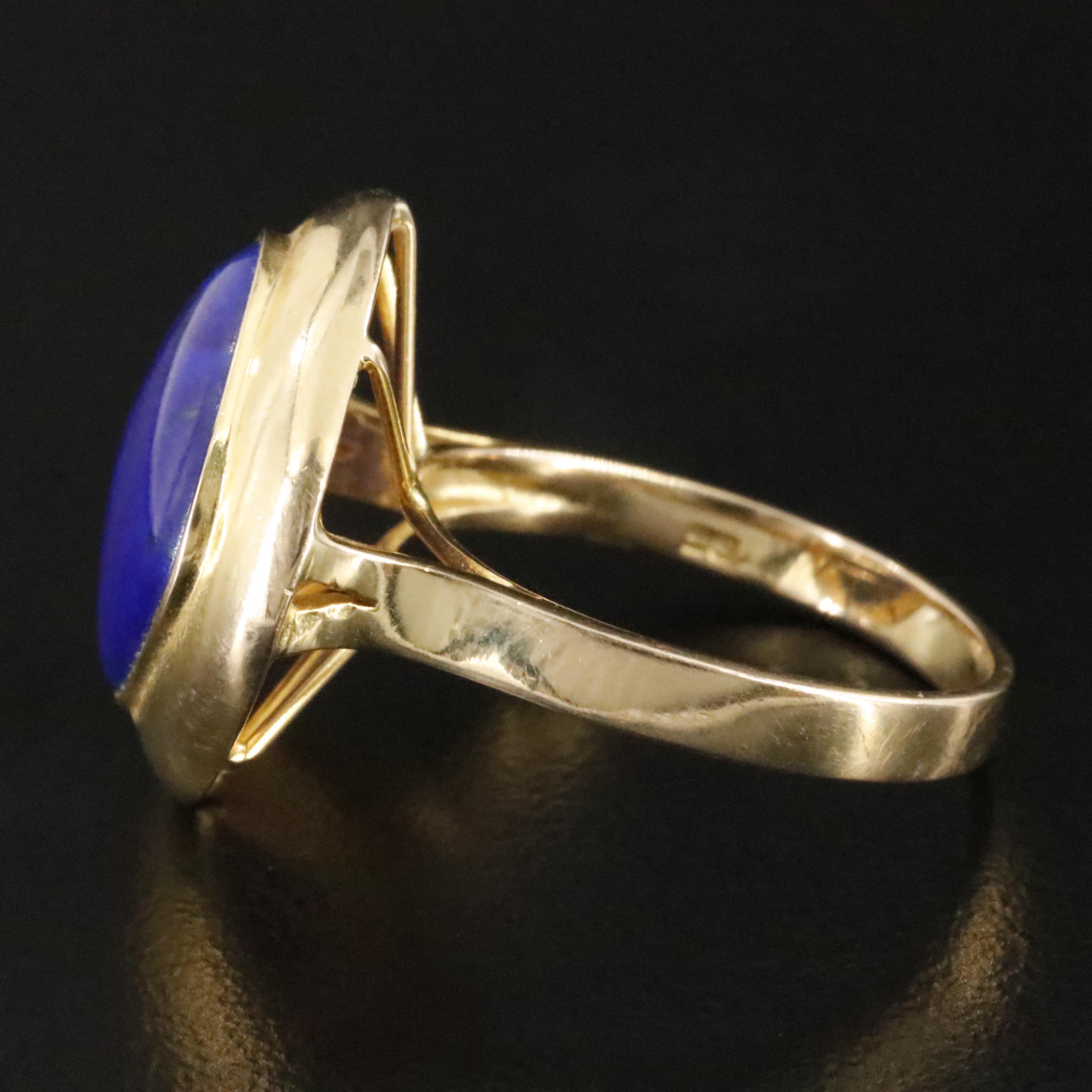 14K Lapis Lazuli Ring
