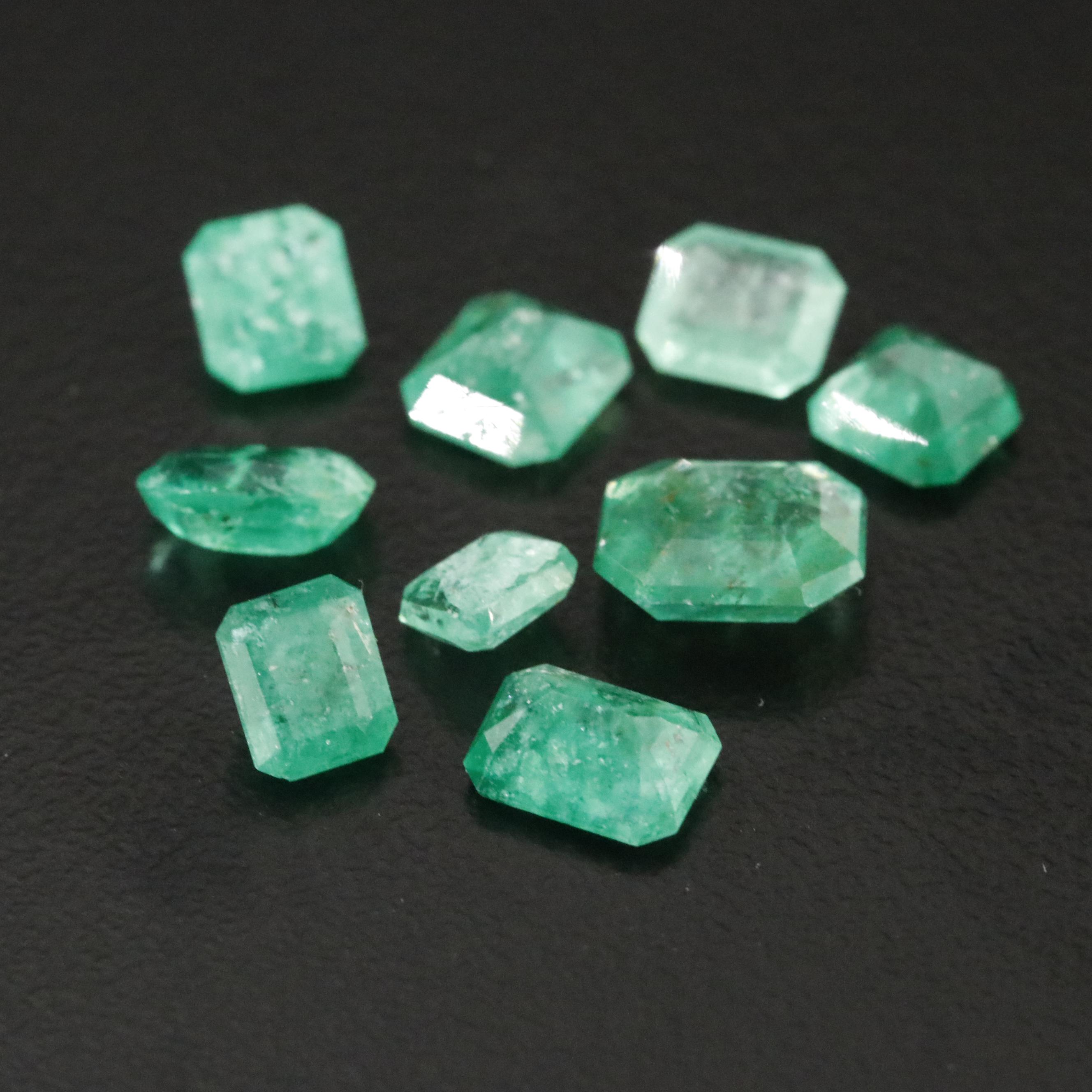 Loose 6.64 CTW Emeralds