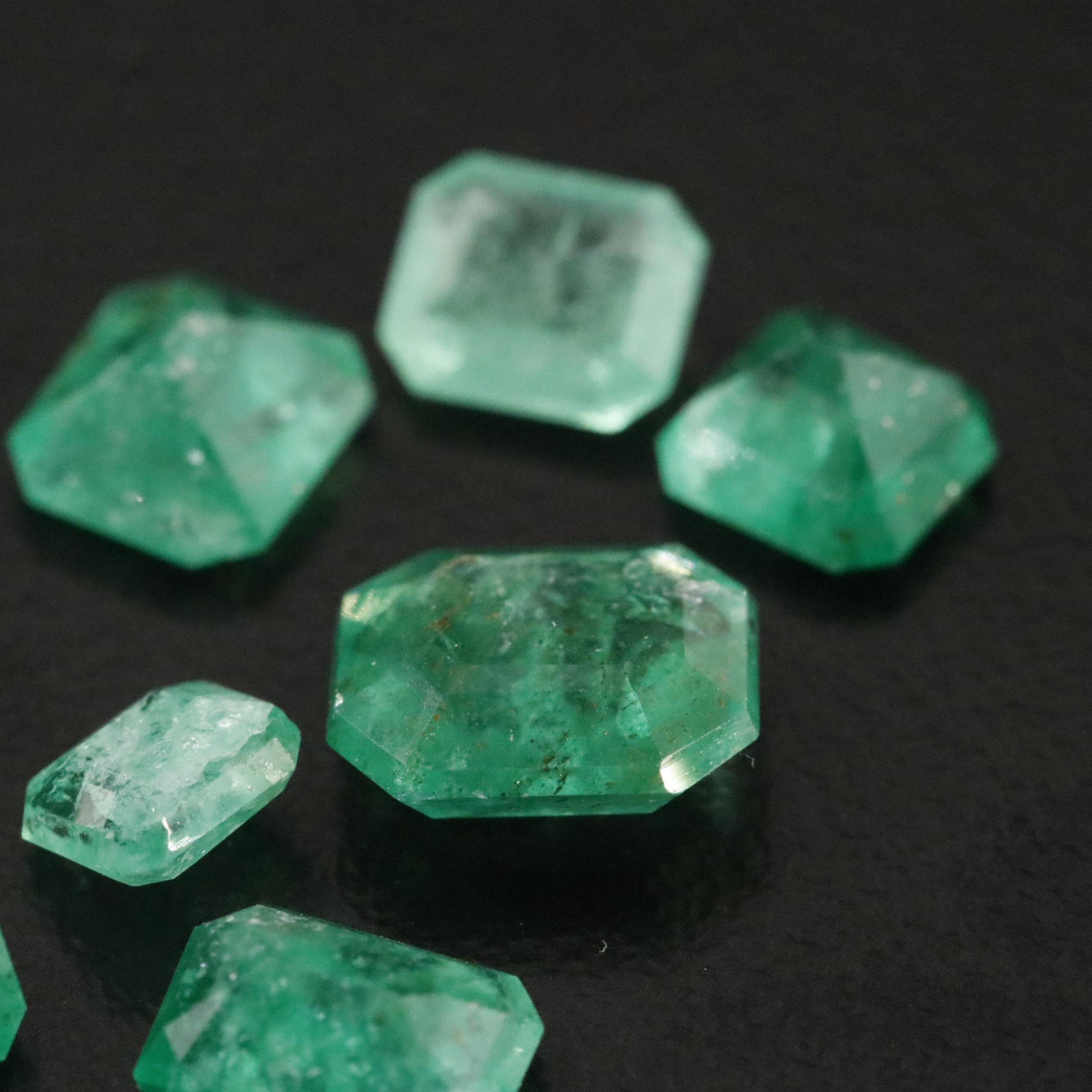 Loose 6.64 CTW Emeralds