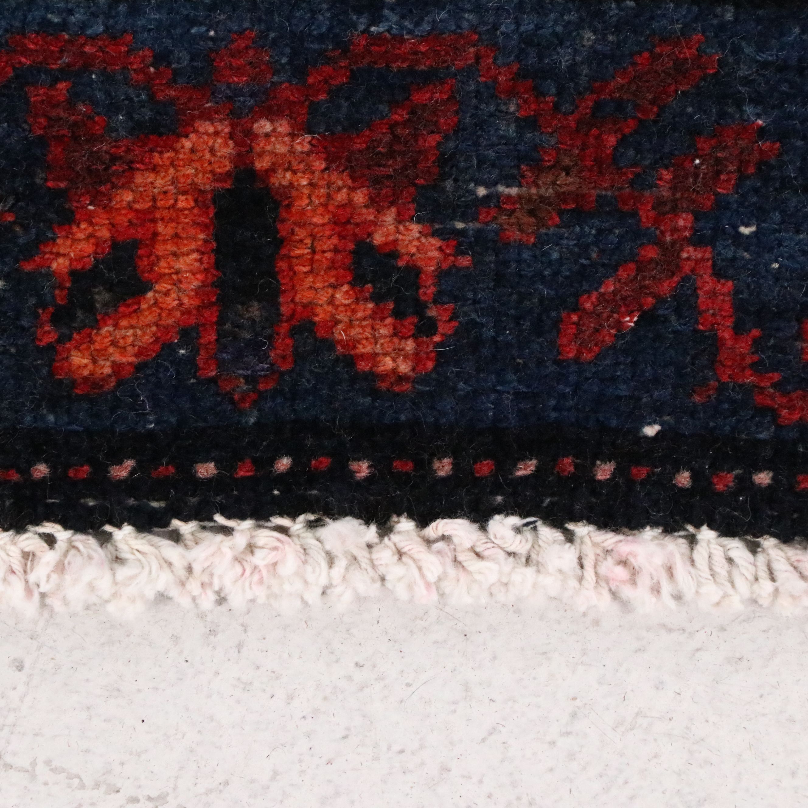 3' x 9'3 Hand-Knotted Persian Hamadan Carpet Runner