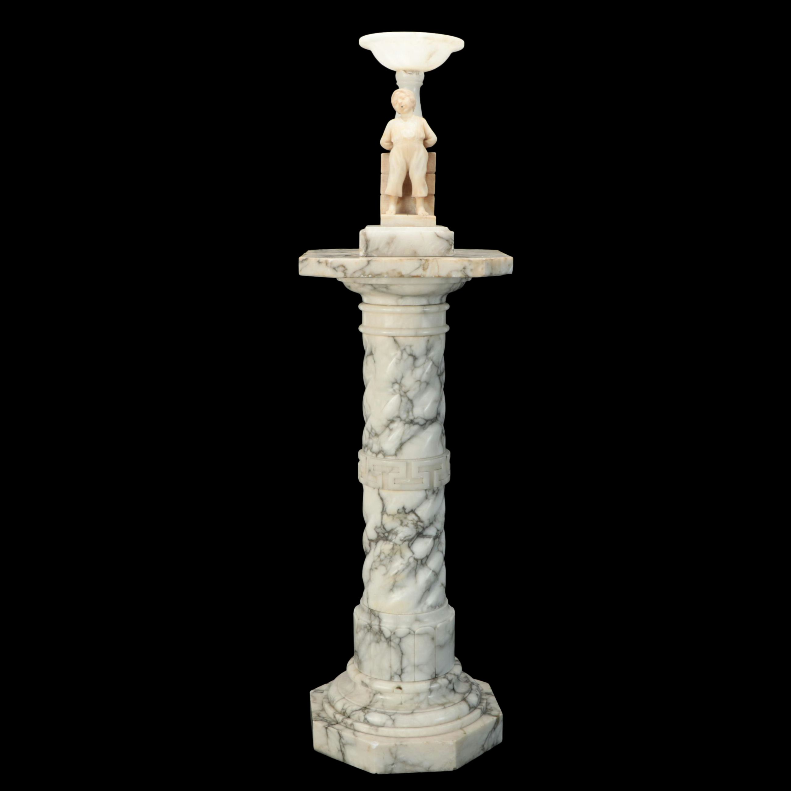 Carved Marble Garden Fountain