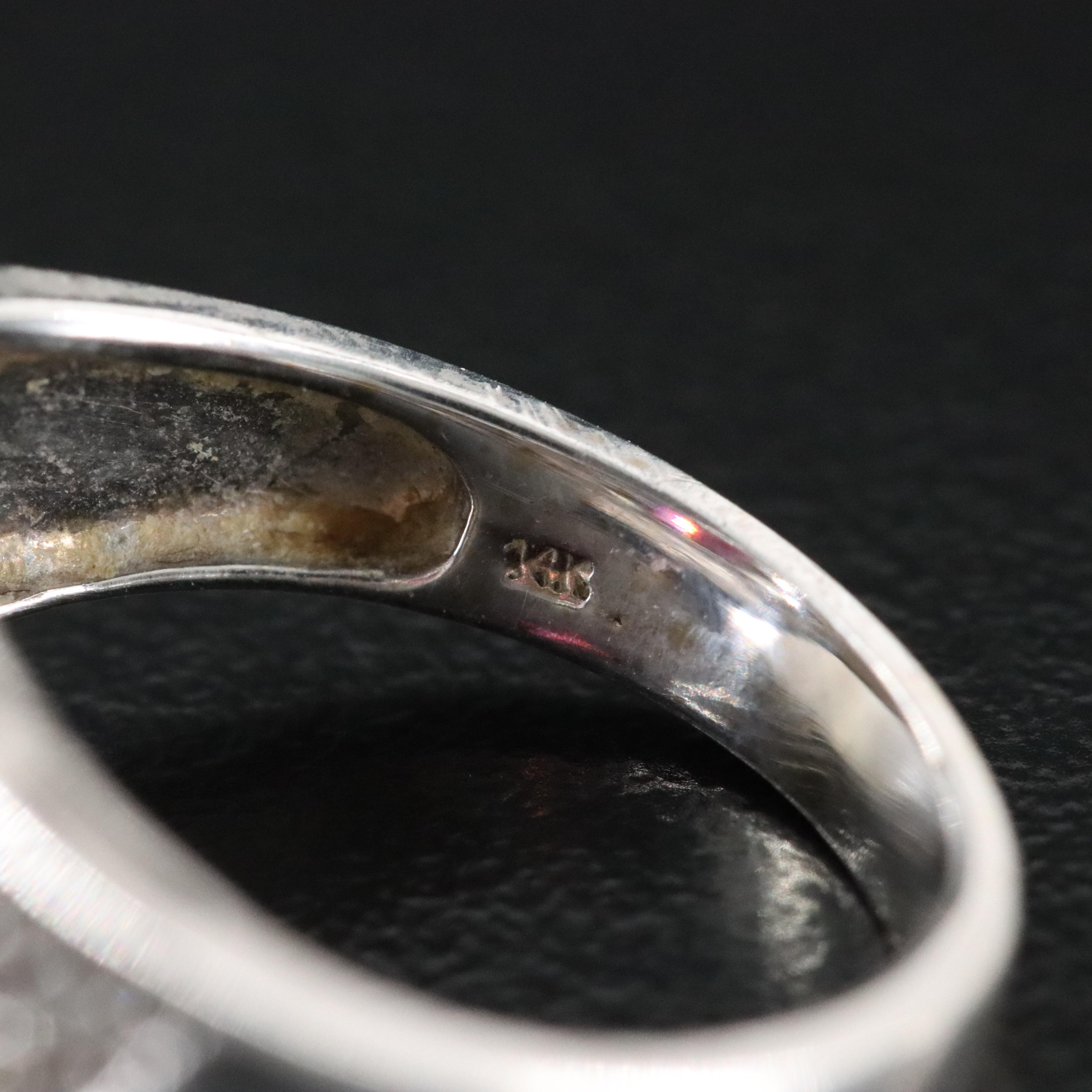 14K Garnet and Diamond Ring