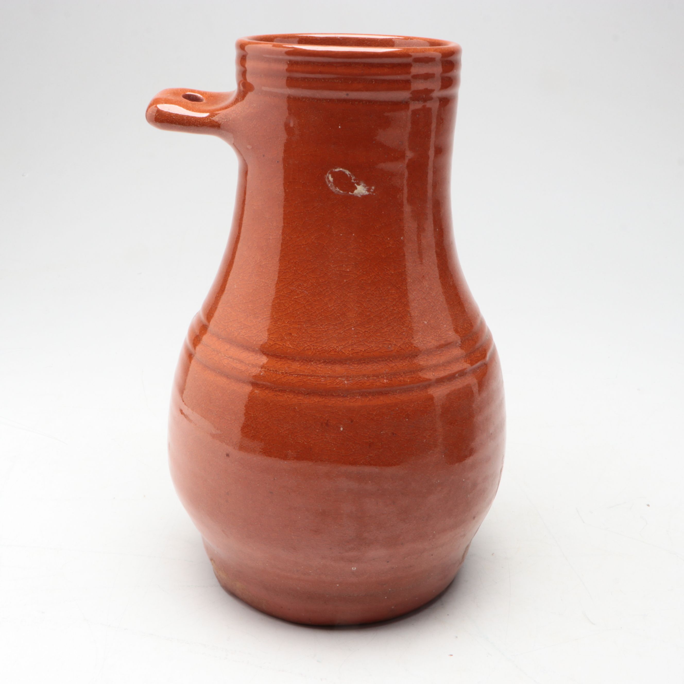 Williamsburg Pottery Clay Bird Bottle with Other Stoneware Pot and Vase