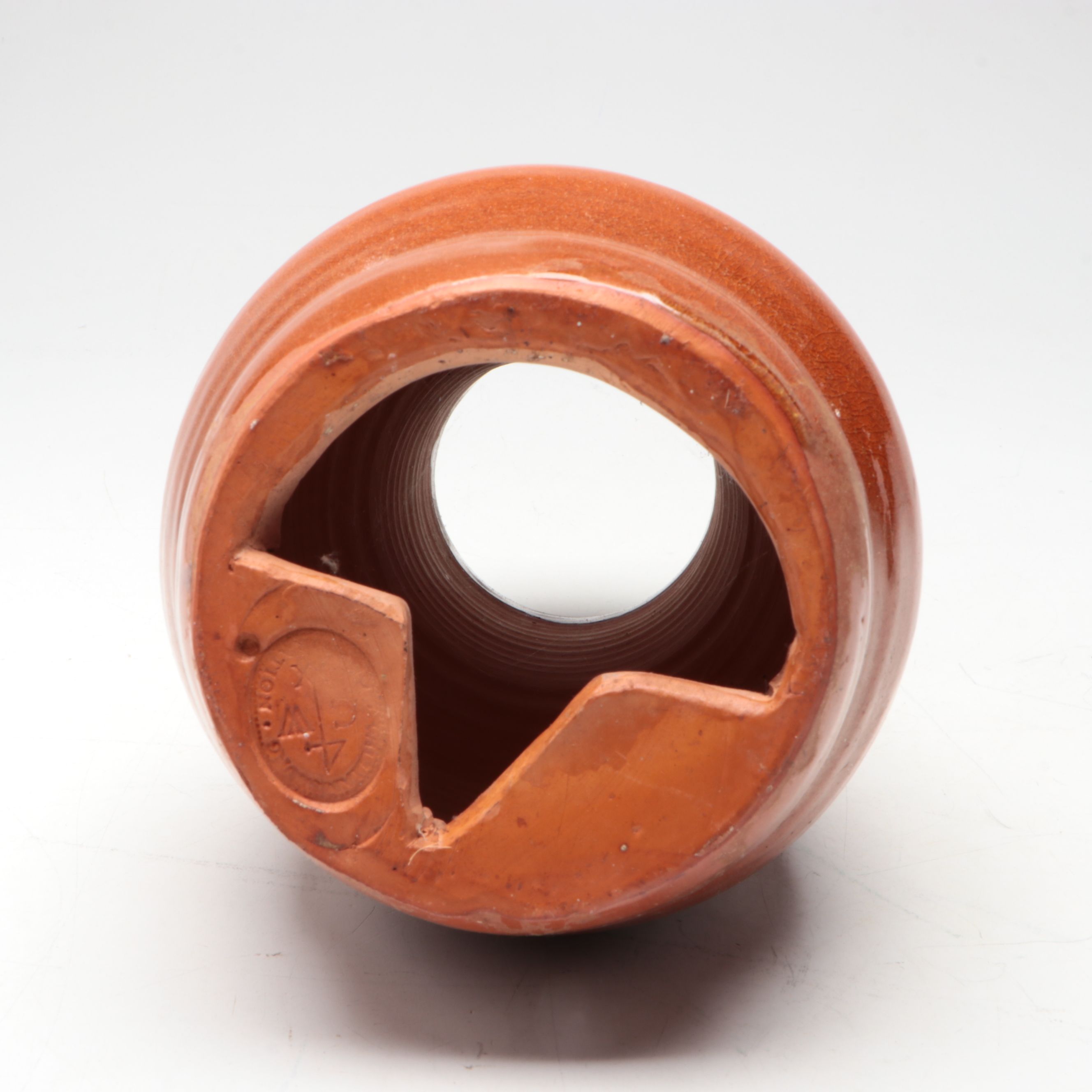 Williamsburg Pottery Clay Bird Bottle with Other Stoneware Pot and Vase