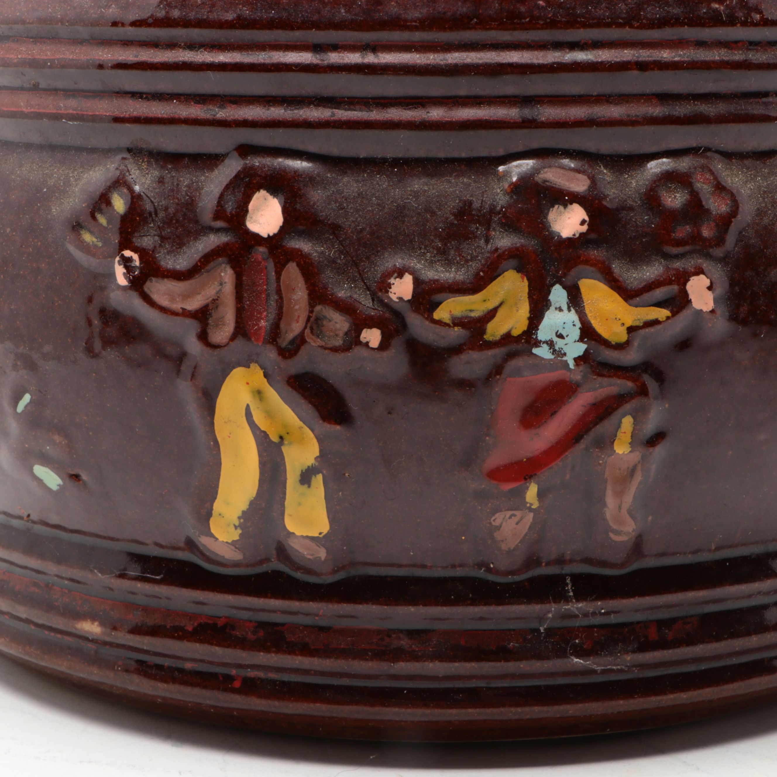 Williamsburg Pottery Clay Bird Bottle with Other Stoneware Pot and Vase