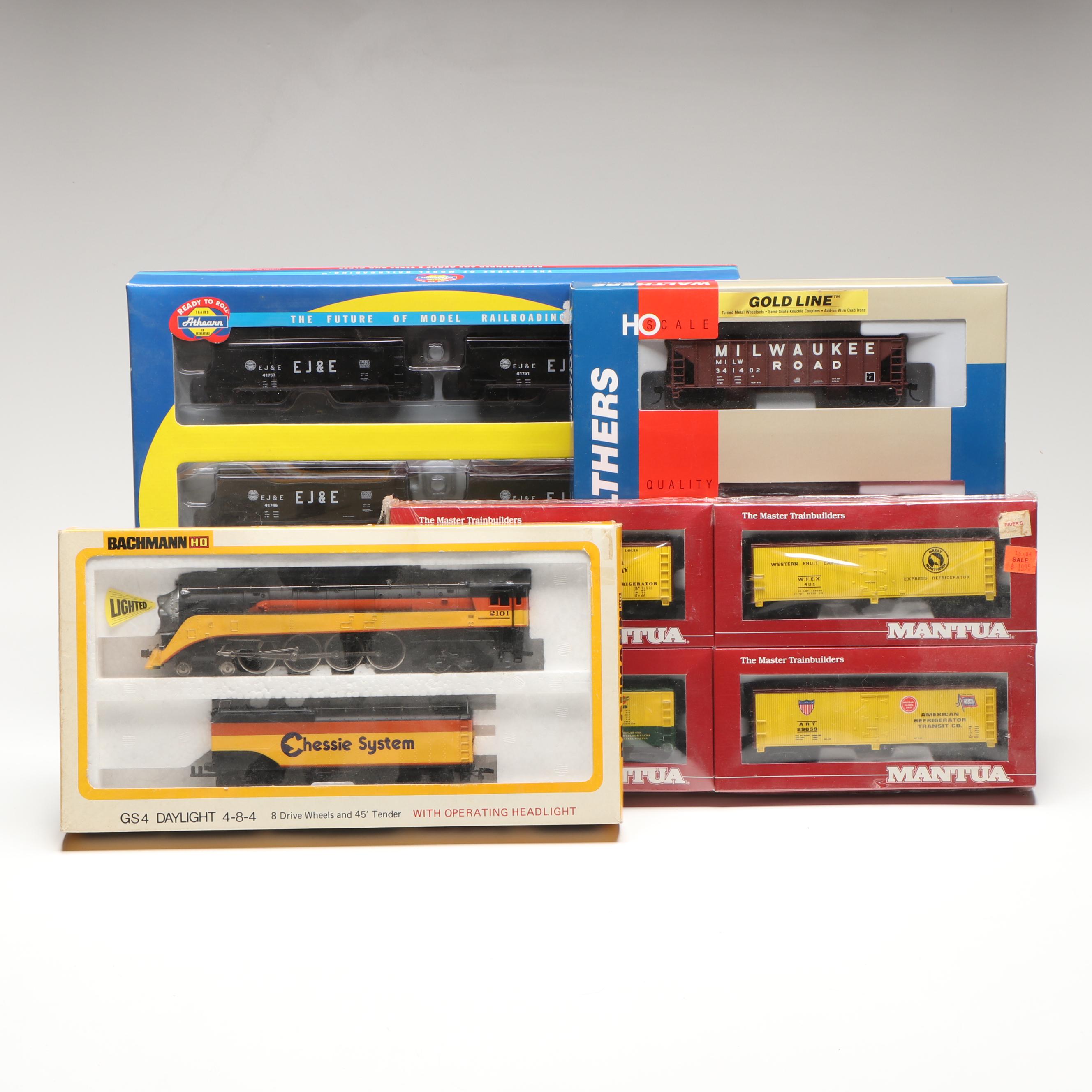 Manual Heavy 40' Woodside Reefer Cars and More HO Scale Train Cars